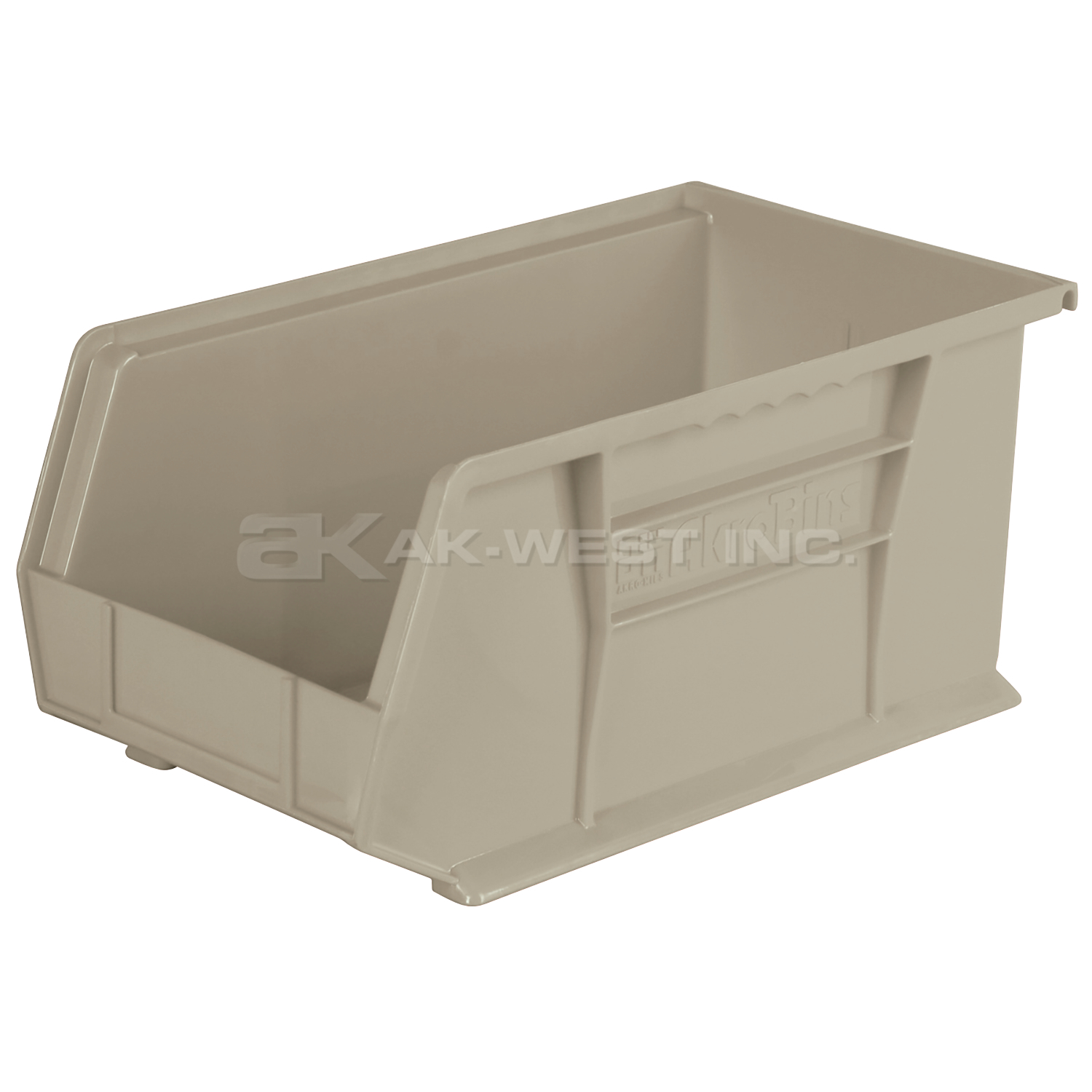 Stone, 14-3/4" x 8-1/8" x 7" Hanging and Stacking Bin (12 Per Carton)