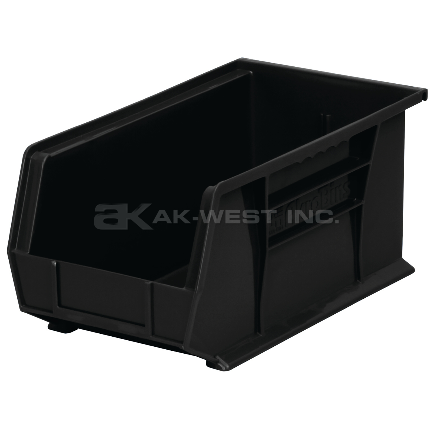 Black, 14-3/4" x 8-1/8" x 7" Hanging and Stacking Bin (12 Per Carton)