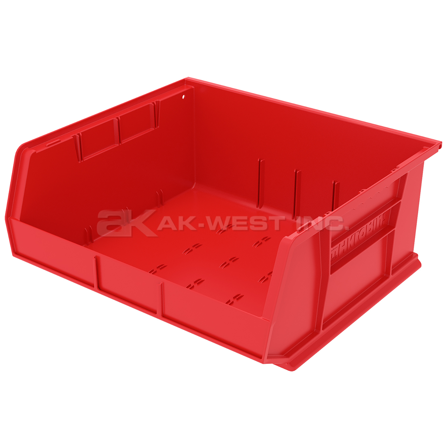 Red, 14-3/4" x 16-1/2" x 7" Hanging and Stacking Bin (6 Per Carton)