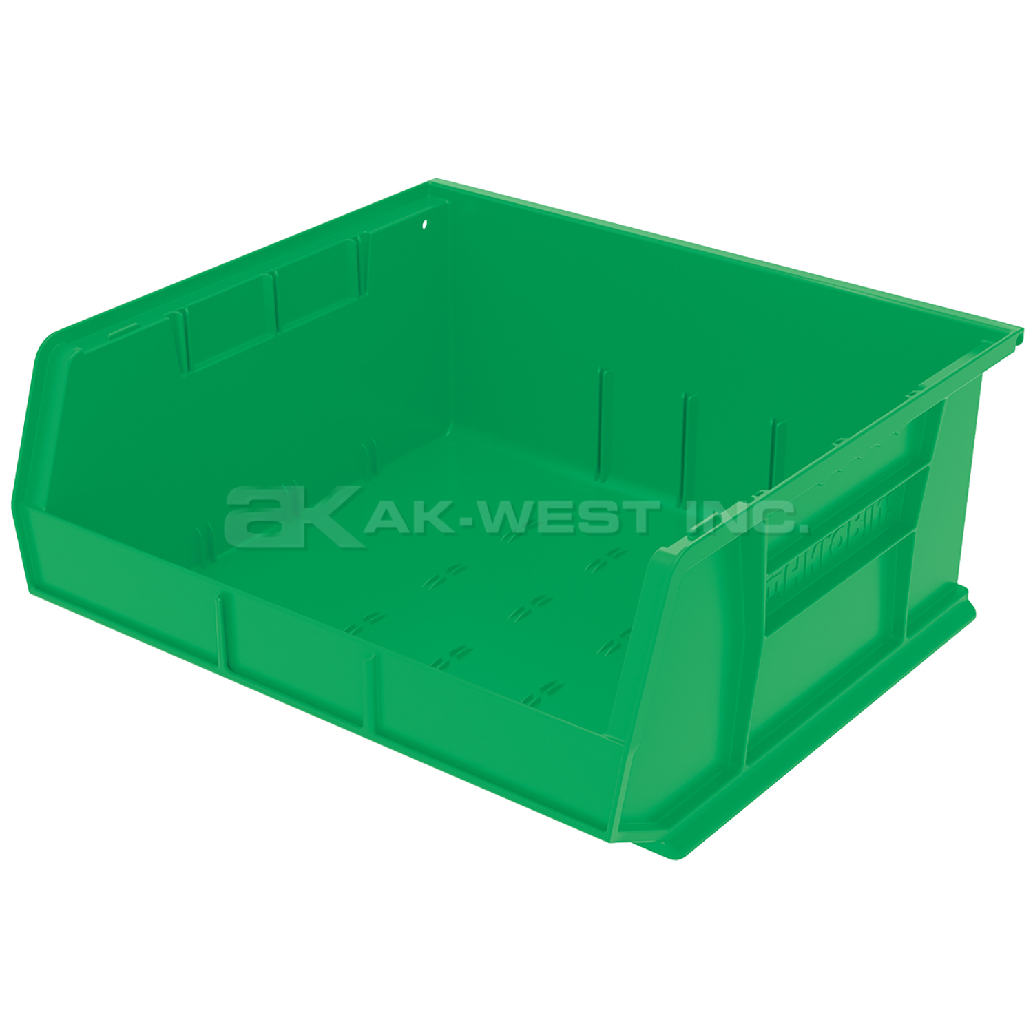 Green, 14-3/4" x 16-1/2" x 7" Hanging and Stacking Bin (6 Per Carton)