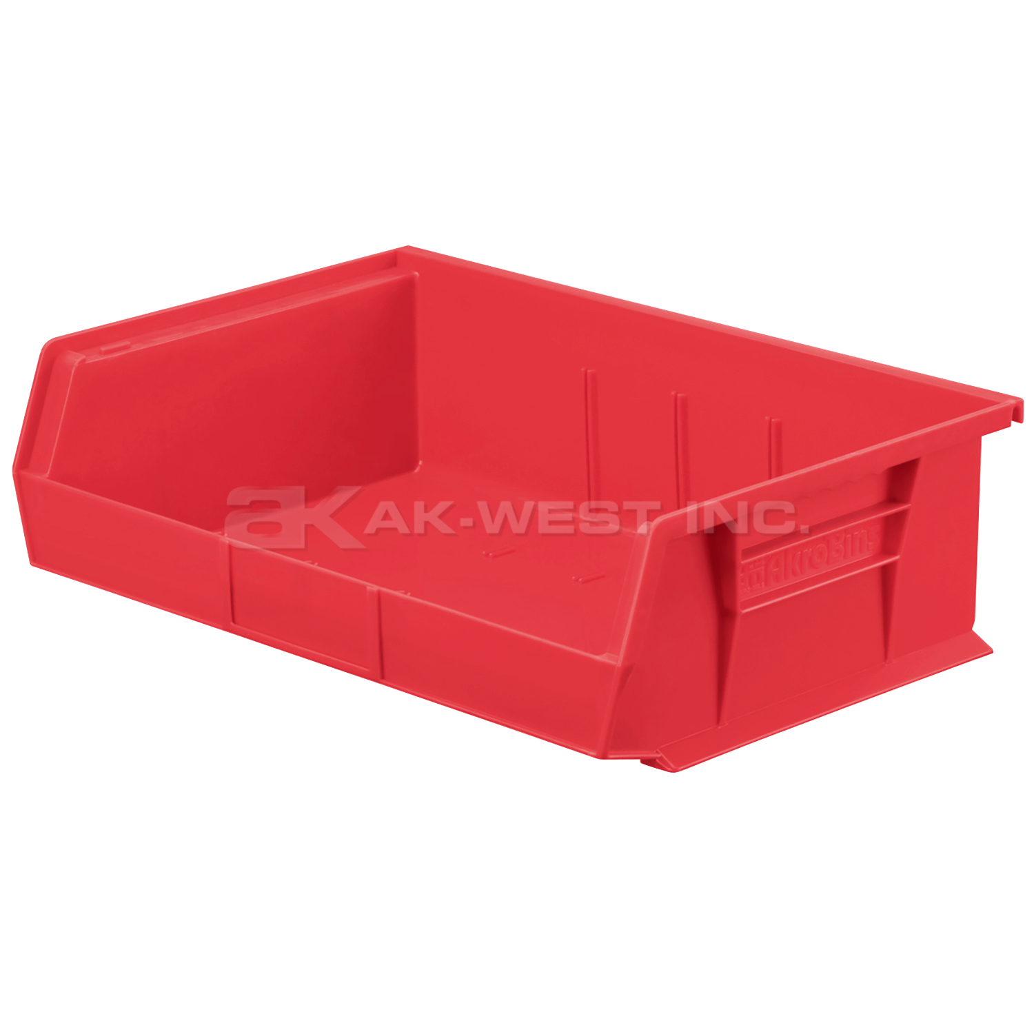 Red, 10-7/8" x 16-1/2" x 5" Hanging and Stacking Bin (6 Per Carton)