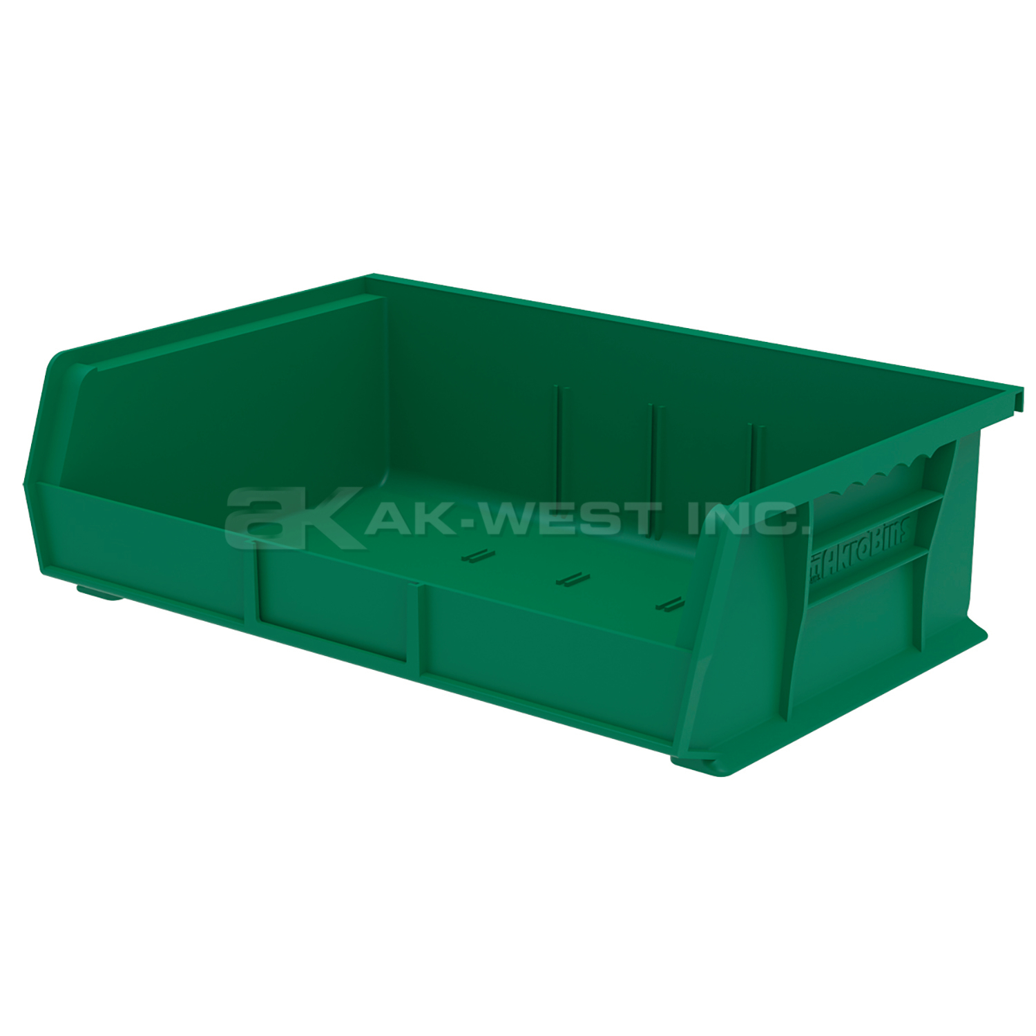 Green, 10-7/8" x 16-1/2" x 5" Hanging and Stacking Bin (6 Per Carton)