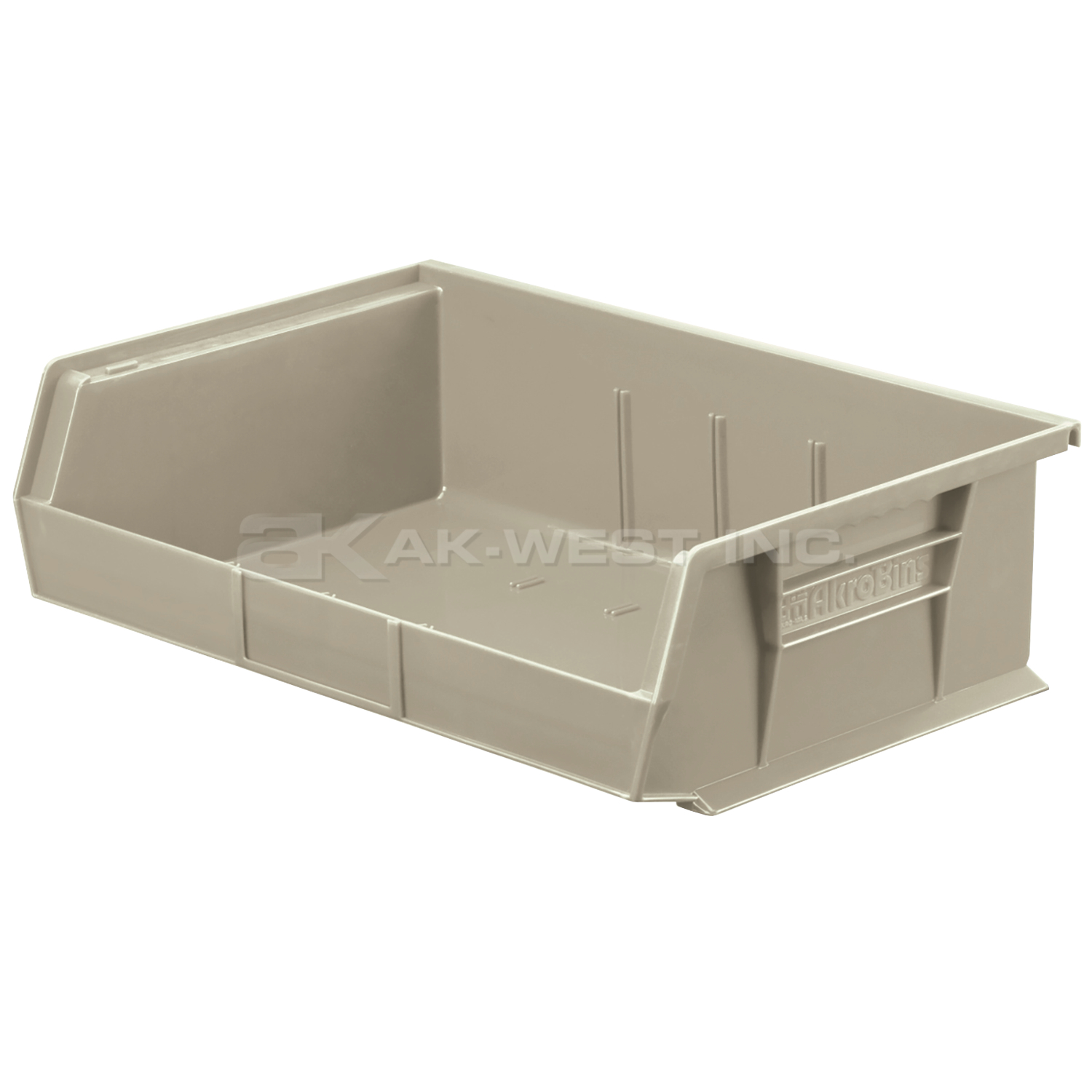 Stone, 10-7/8" x 16-1/2" x 5" Hanging and Stacking Bin (6 Per Carton)