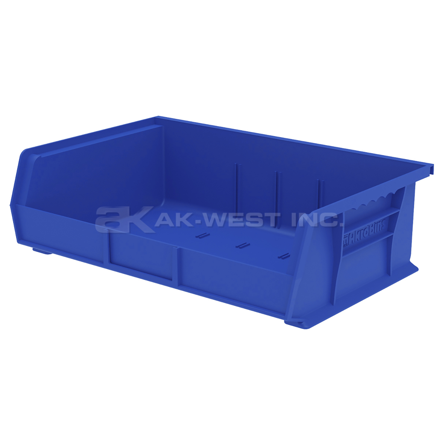 Blue, 10-7/8" x 16-1/2" x 5" Hanging and Stacking Bin (6 Per Carton)