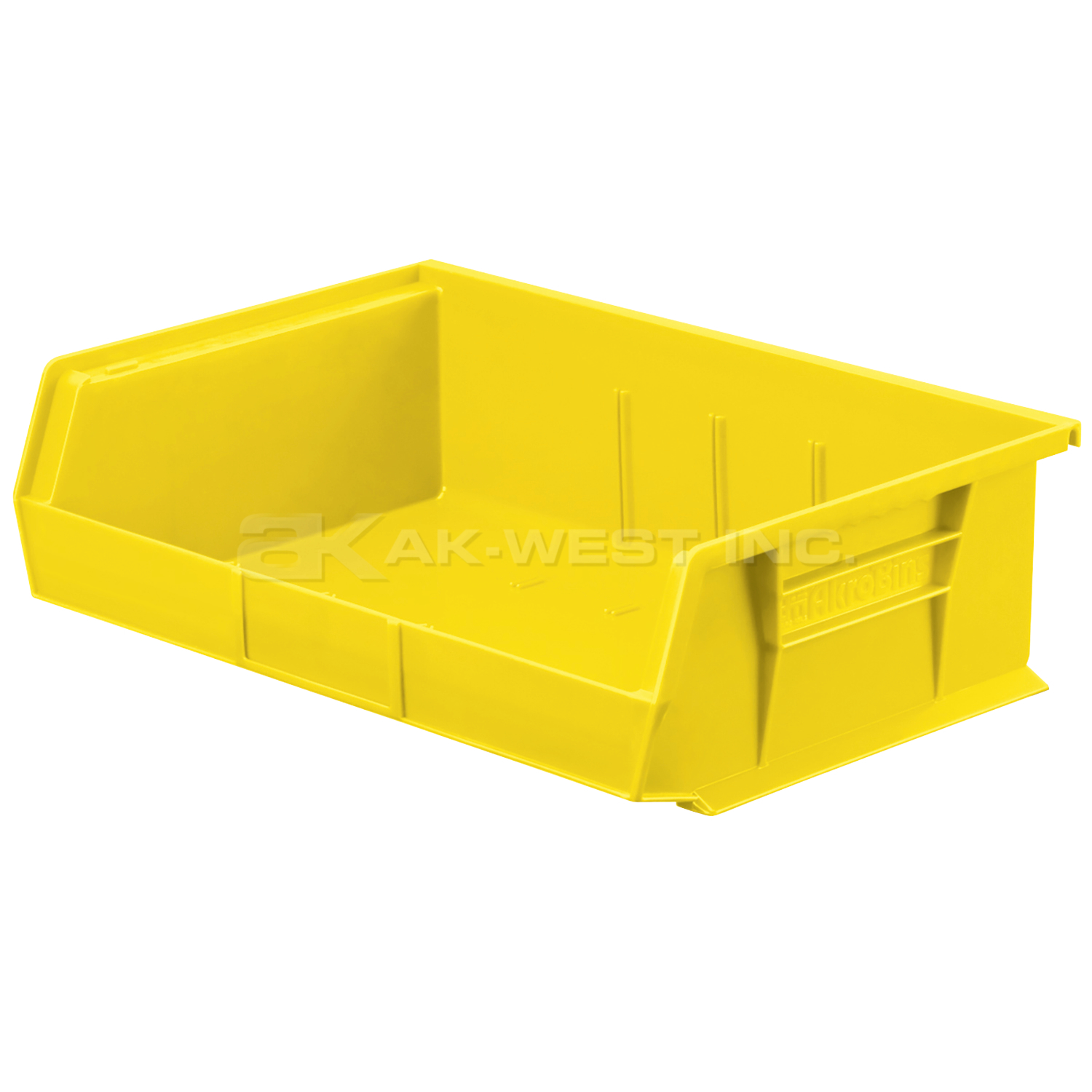 Yellow, 10-7/8" x 16-1/2" x 5" Hanging and Stacking Bin (6 Per Carton)