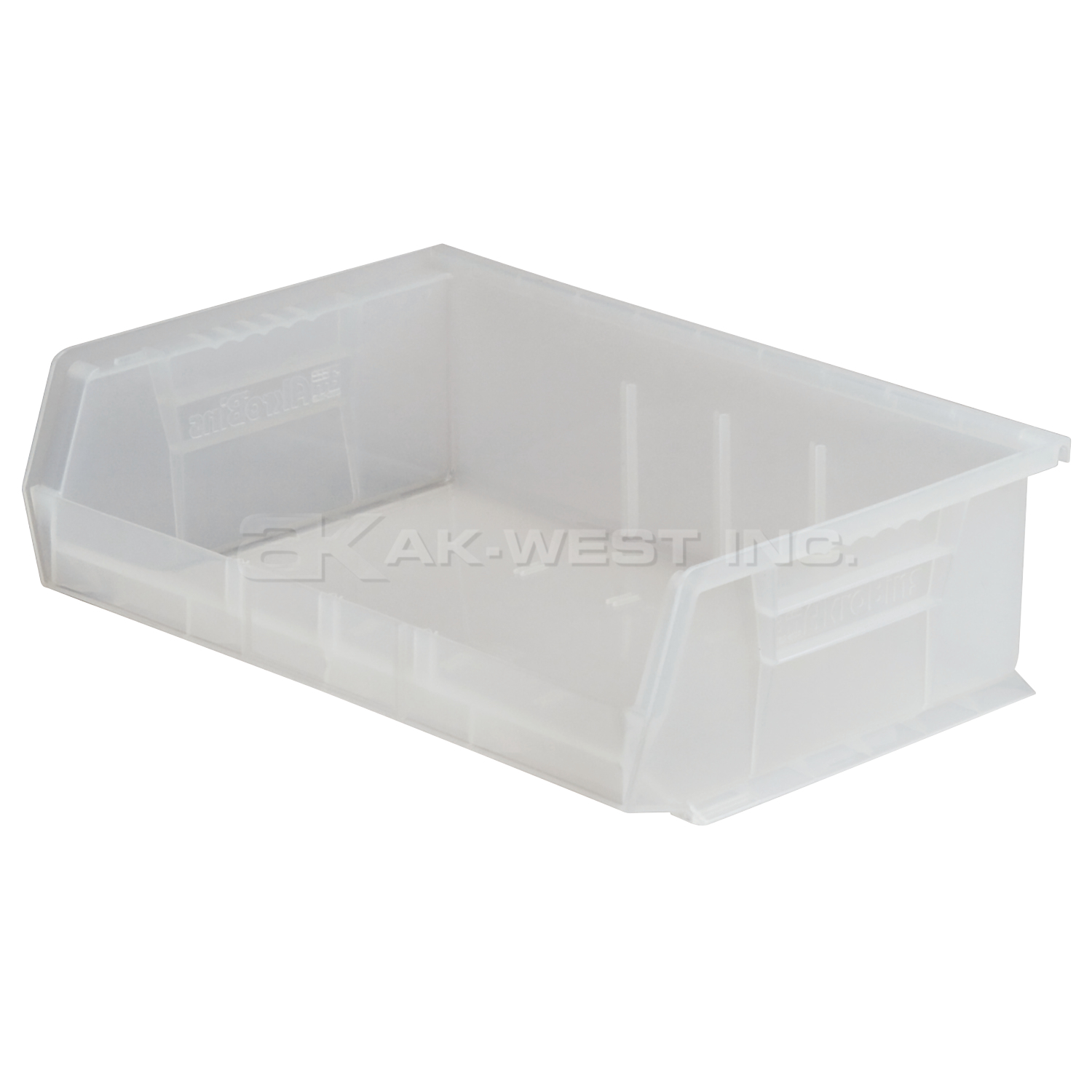 Clear, 10-7/8" x 16-1/2" x 5" Hanging and Stacking Bin (6 Per Carton)