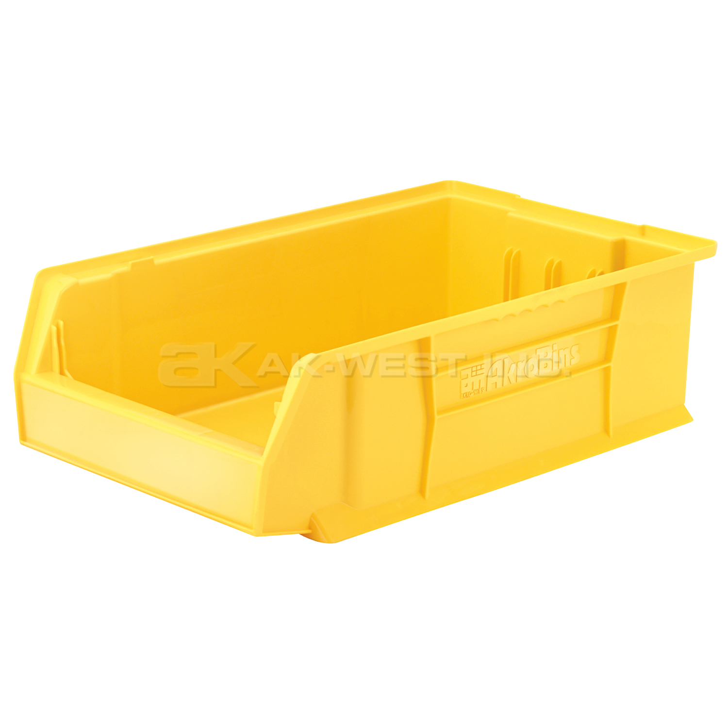 Yellow, 20" x 12-1/8" x 6" Stacking Shelf Bin (4 Per Carton)