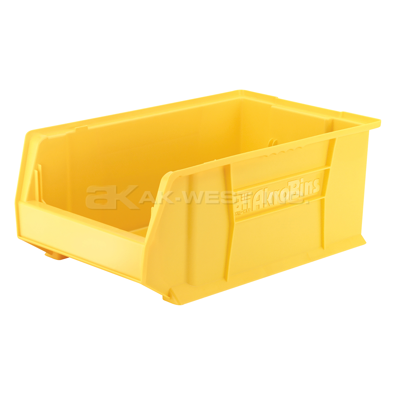 Yellow, 20" x 12-1/8" x 8" Stacking Shelf Bin (3 Per Carton)