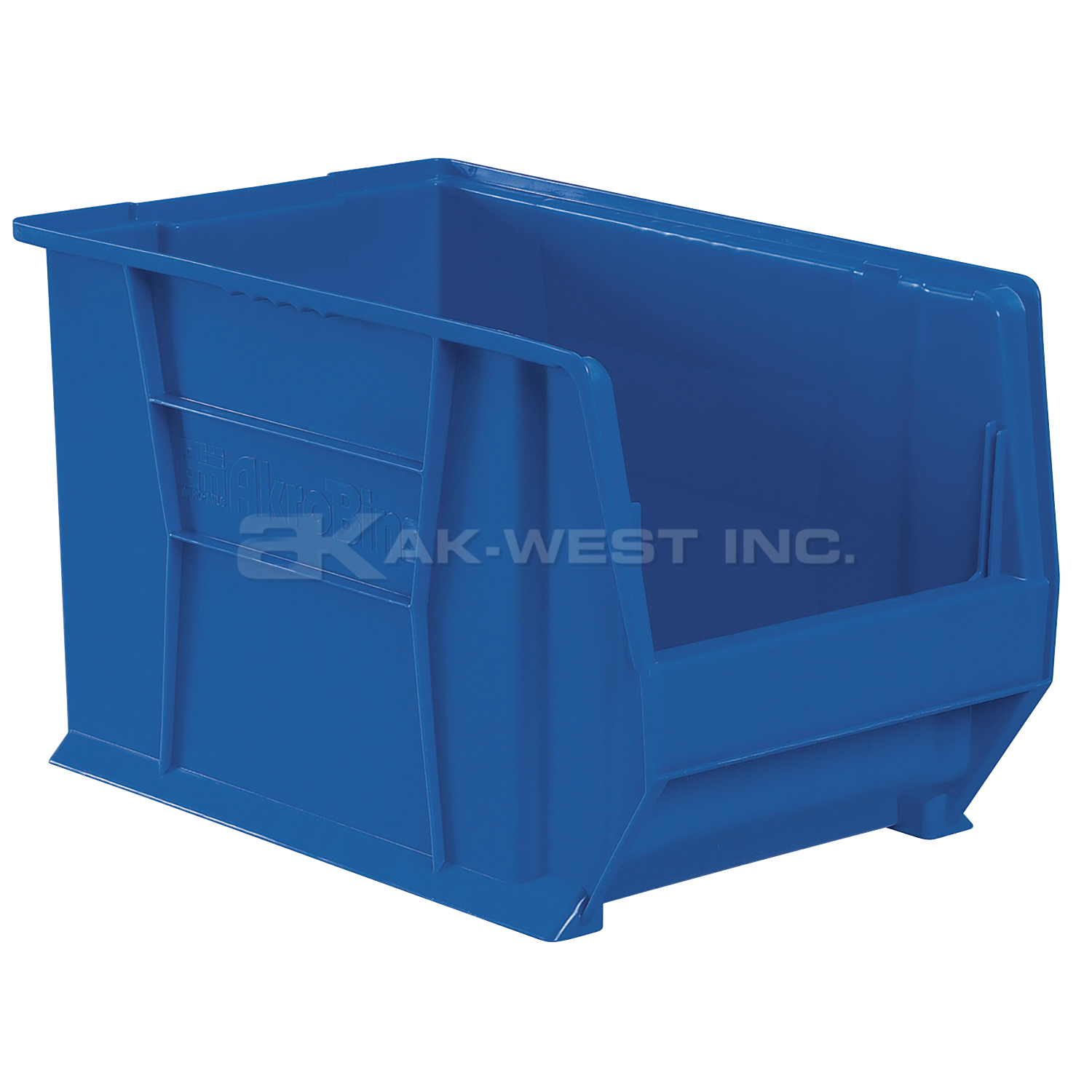 Blue, 20" x 12-1/8" x 12" Stacking Shelf Bin (2 Per Carton)