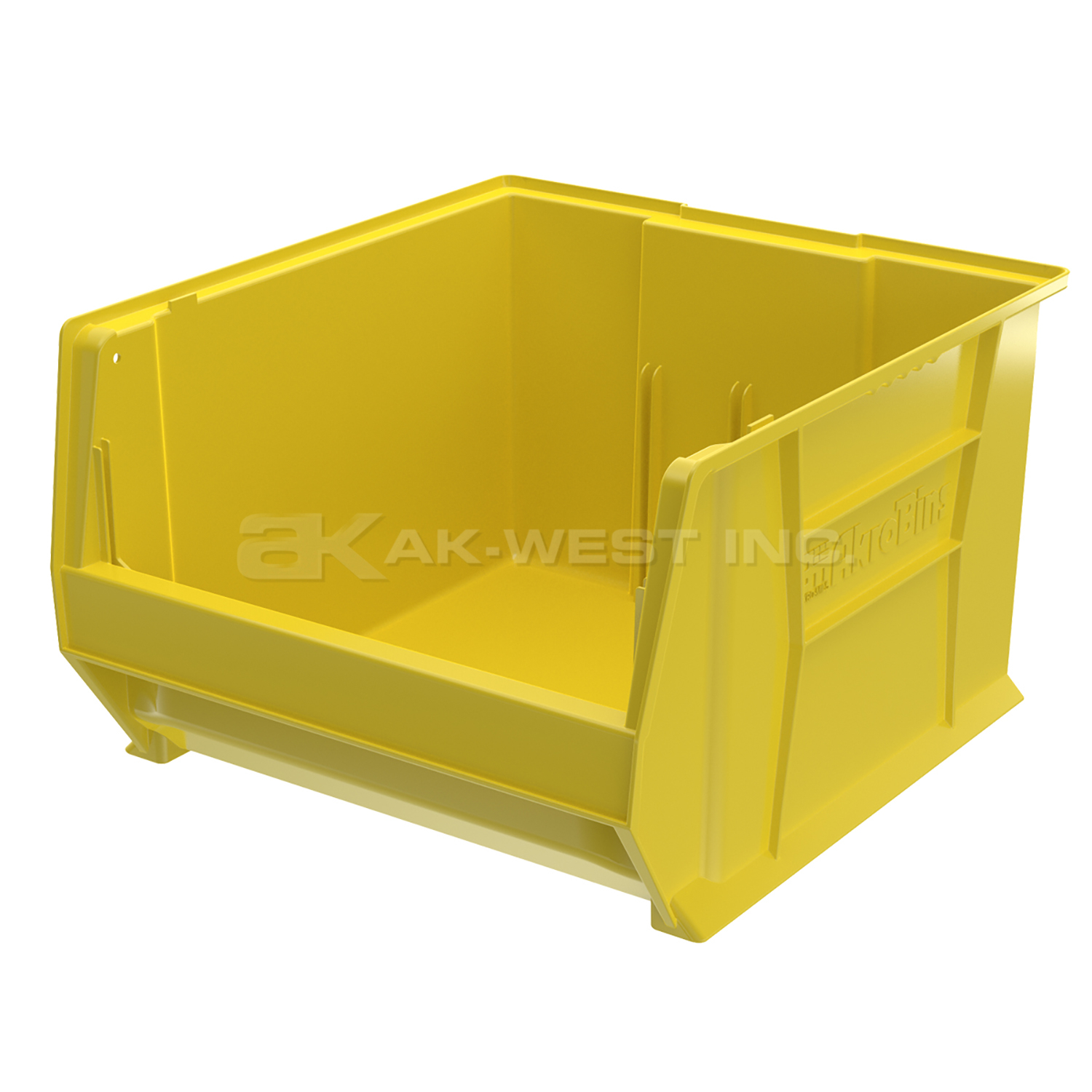 Yellow, 20" x 18-1/8" x 12" Stacking Shelf Bin (1 Per Carton)