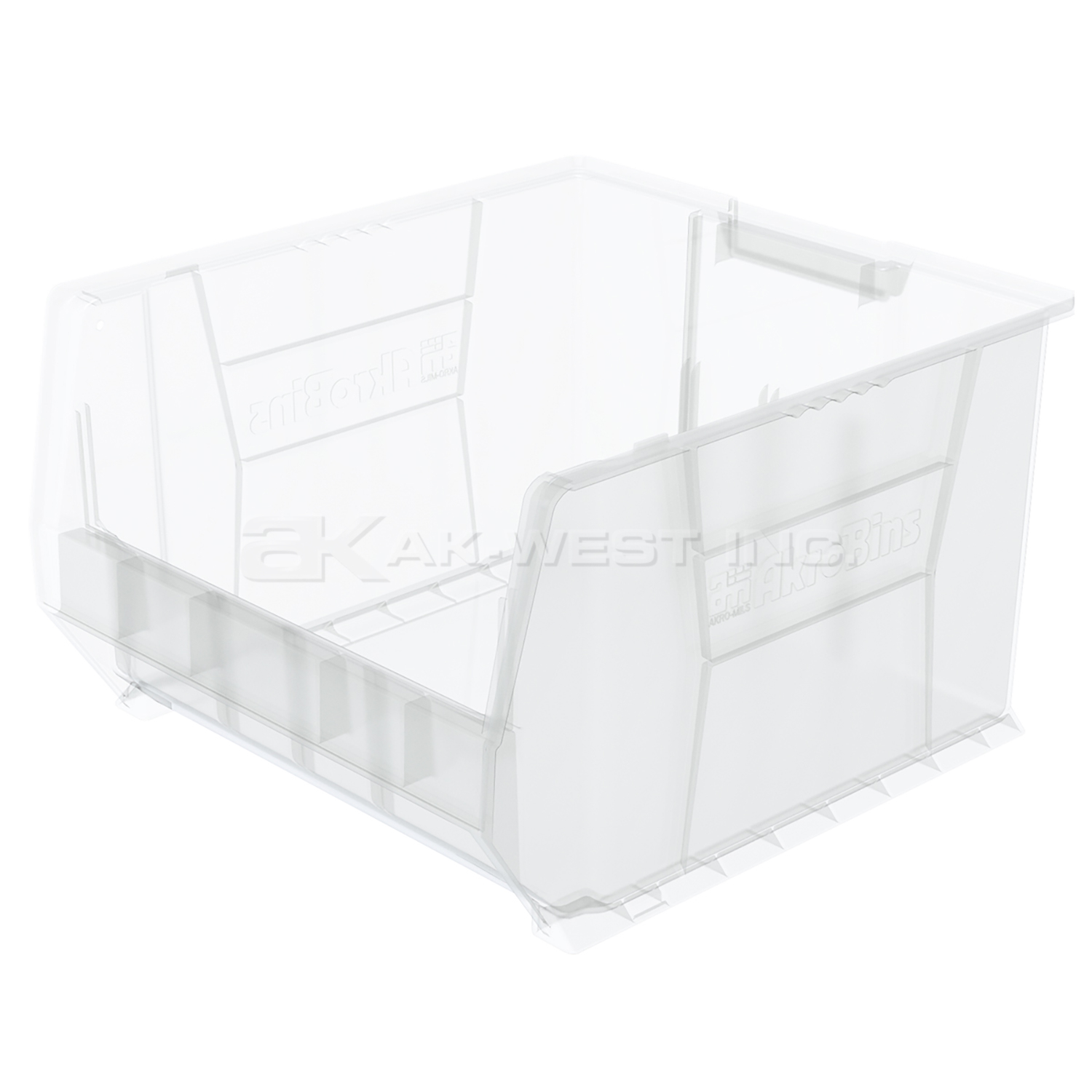 Clear, 20" x 18-1/8" x 12" Stacking Shelf Bin (1 Per Carton)