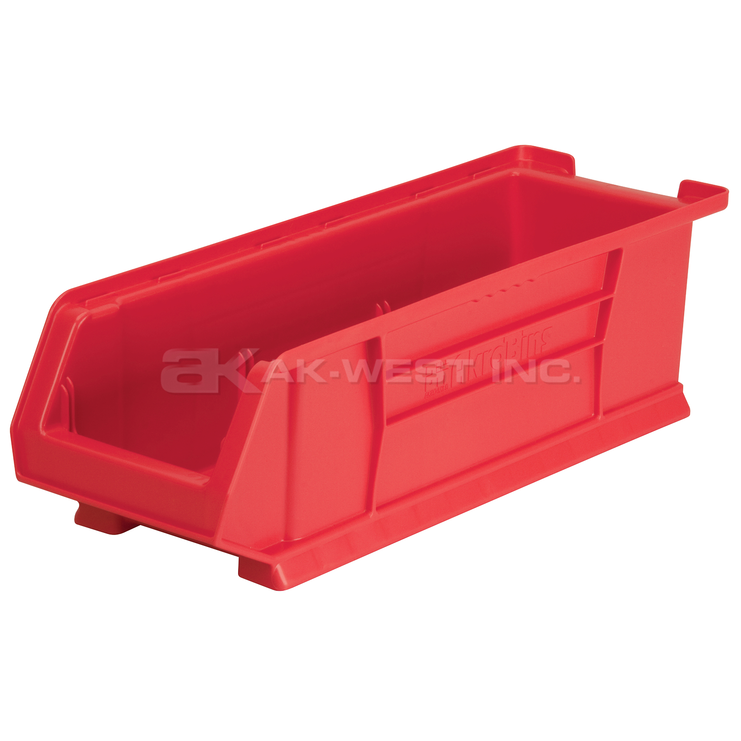 Red, 23-7/8" x 8-1/4" x 7" Stacking Shelf Bin (4 Per Carton)