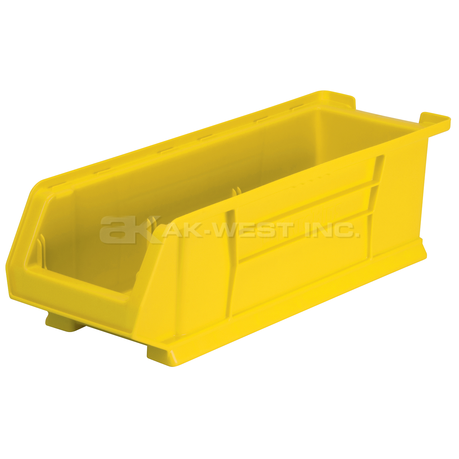 Yellow, 23-7/8" x 8-1/4" x 7" Stacking Shelf Bin (4 Per Carton)