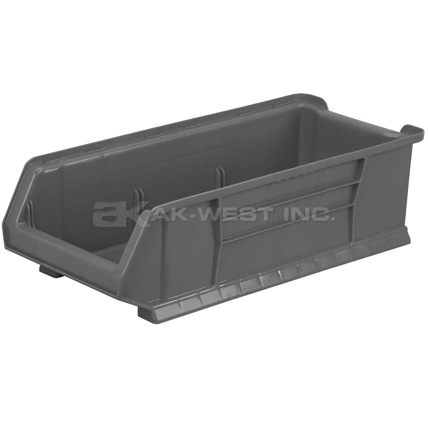 Grey, 23-7/8" x 11" x 7" Stacking Shelf Bin (4 Per Carton)