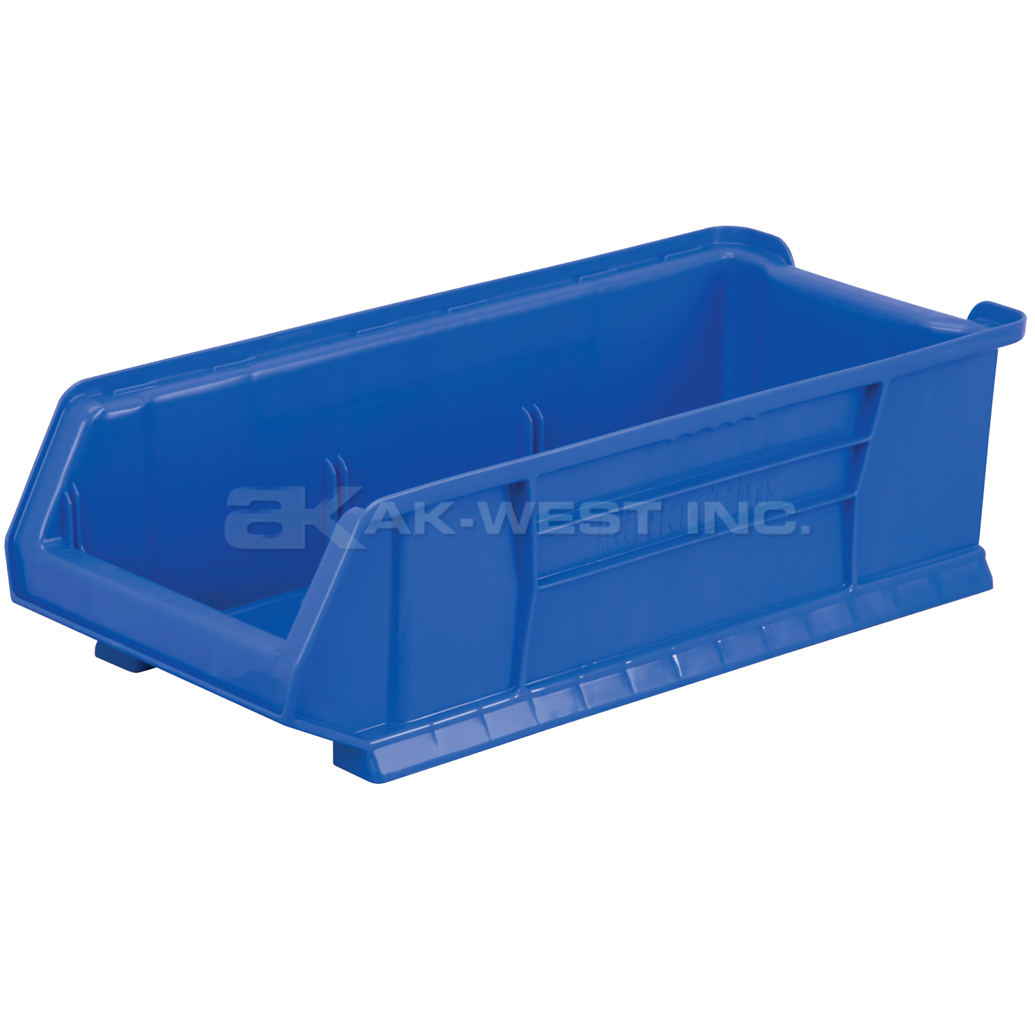 Blue, 23-7/8" x 11" x 7" Stacking Shelf Bin (4 Per Carton)