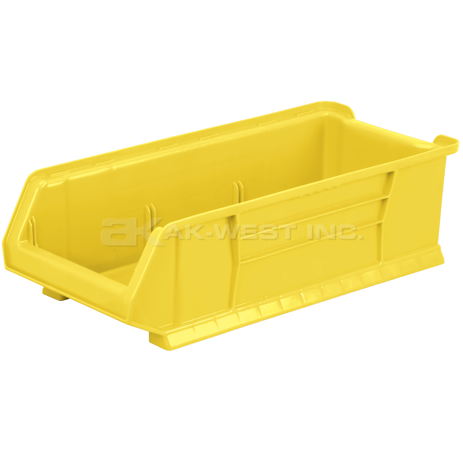 Yellow, 23-7/8" x 11" x 7" Stacking Shelf Bin (4 Per Carton)