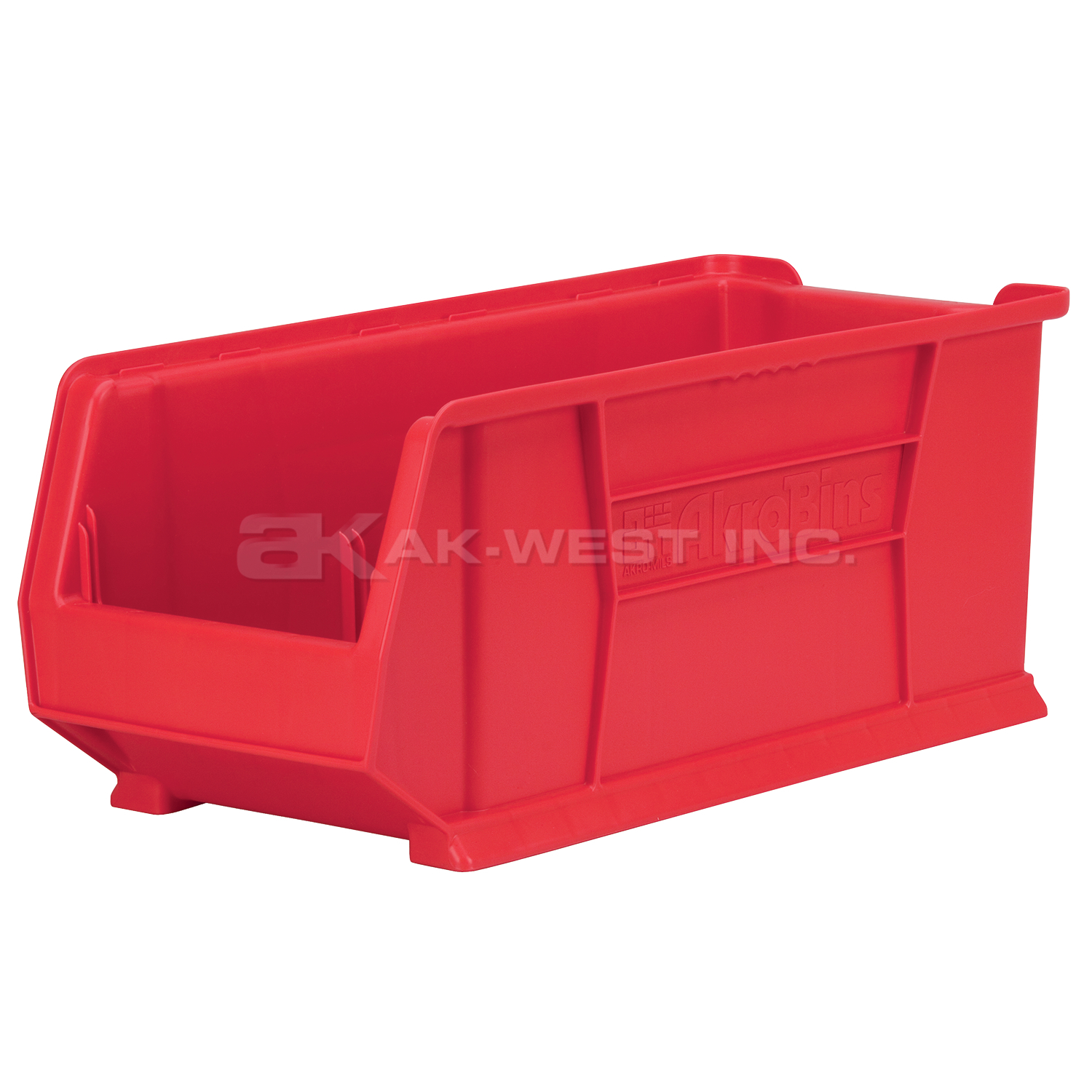 Red, 23-7/8" x 11" x 10" Stacking Shelf Bin (4 Per Carton)
