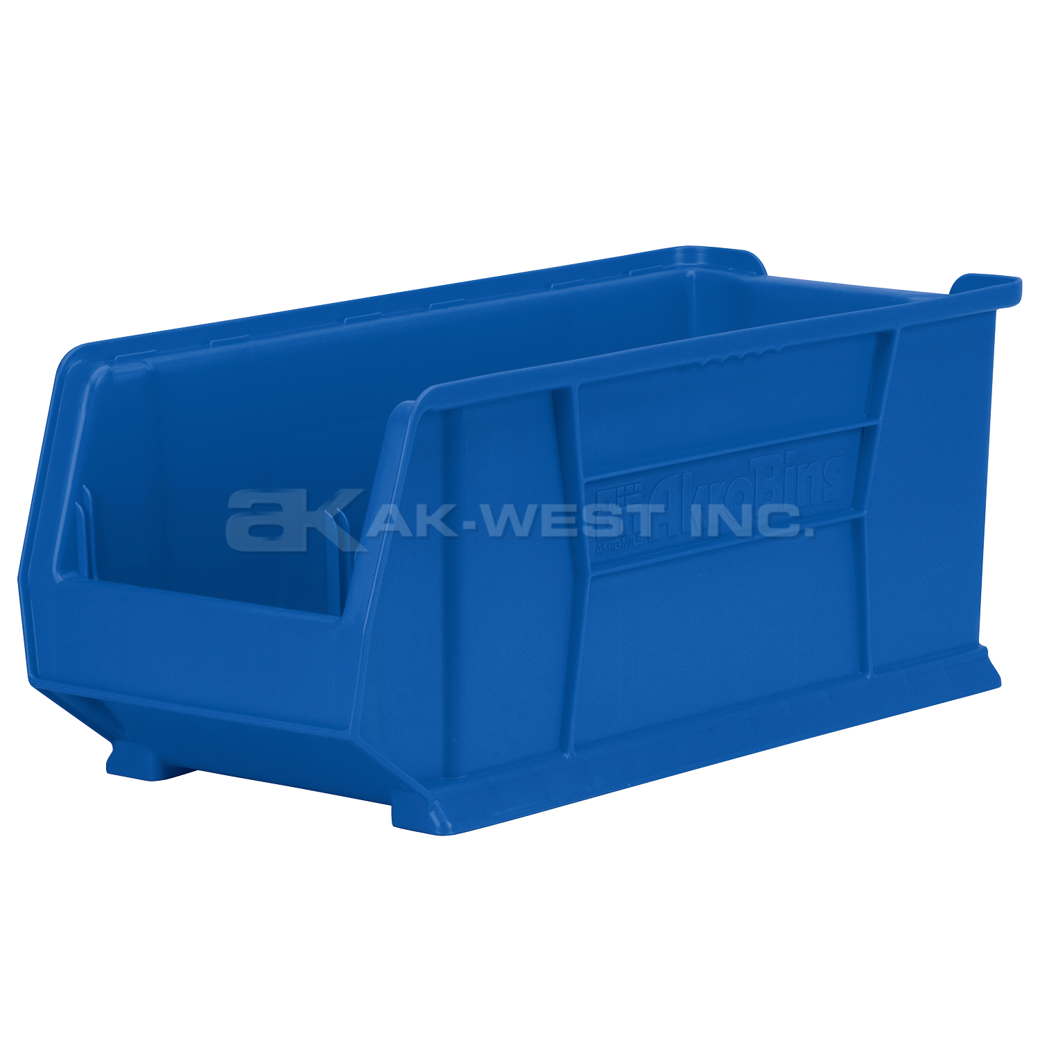 Blue, 23-7/8" x 11" x 10" Stacking Shelf Bin (4 Per Carton)