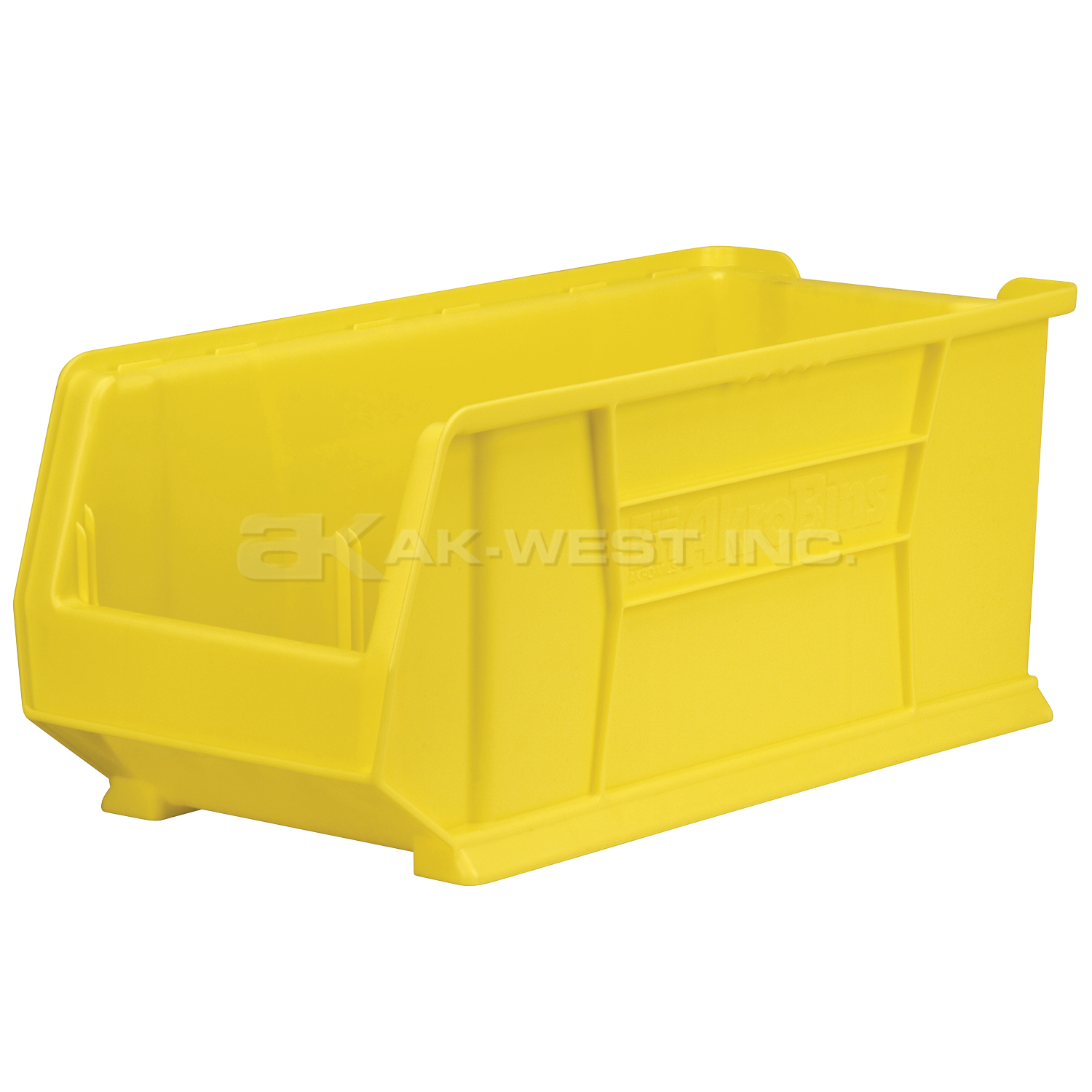 Yellow, 23-7/8" x 11" x 10" Stacking Shelf Bin (4 Per Carton)