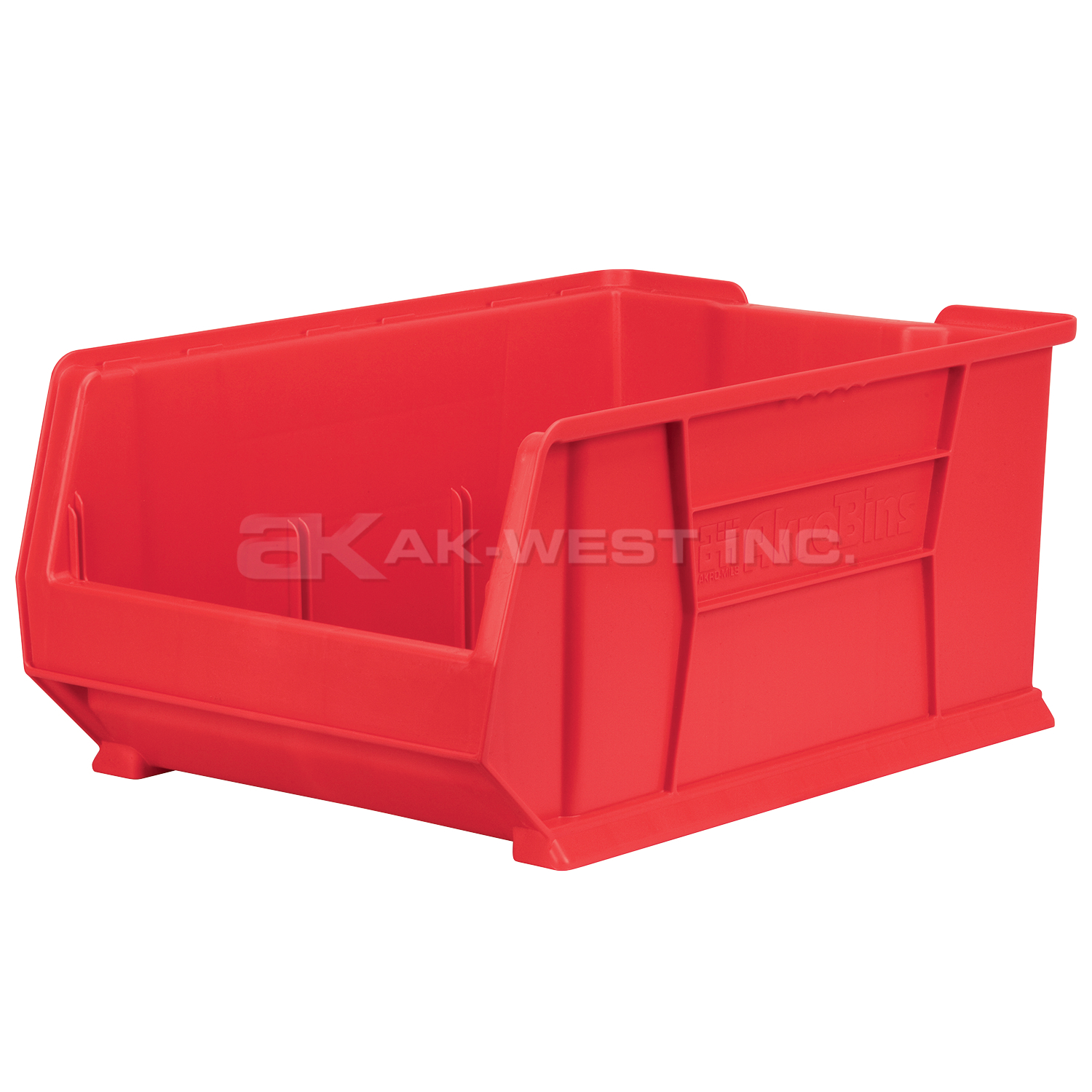 Red, 23-7/8" x 16-1/2" x 11" Stacking Shelf Bin (1 Per Carton)