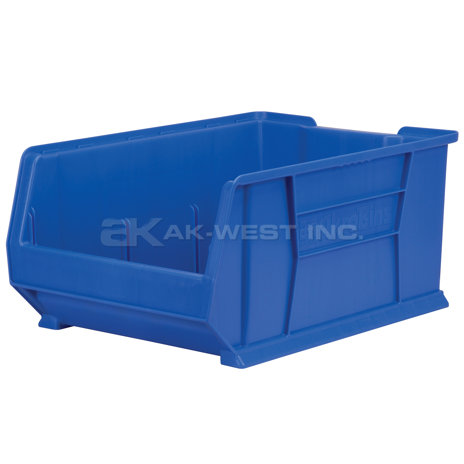 Blue, 23-7/8" x 16-1/2" x 11" Stacking Shelf Bin (1 Per Carton)