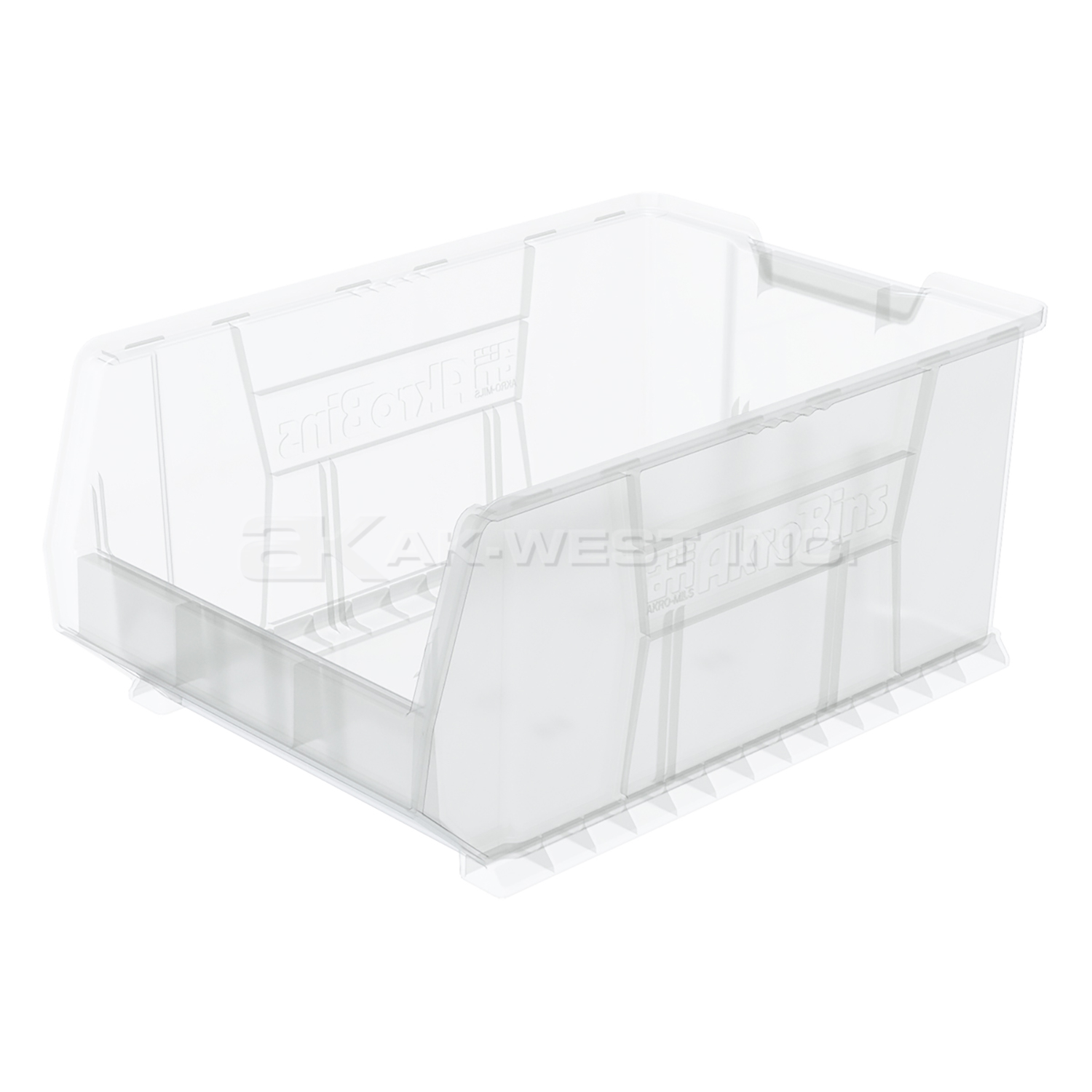 Clear, 23-7/8" x 16-1/2" x 11" Stacking Shelf Bin (1 Per Carton)