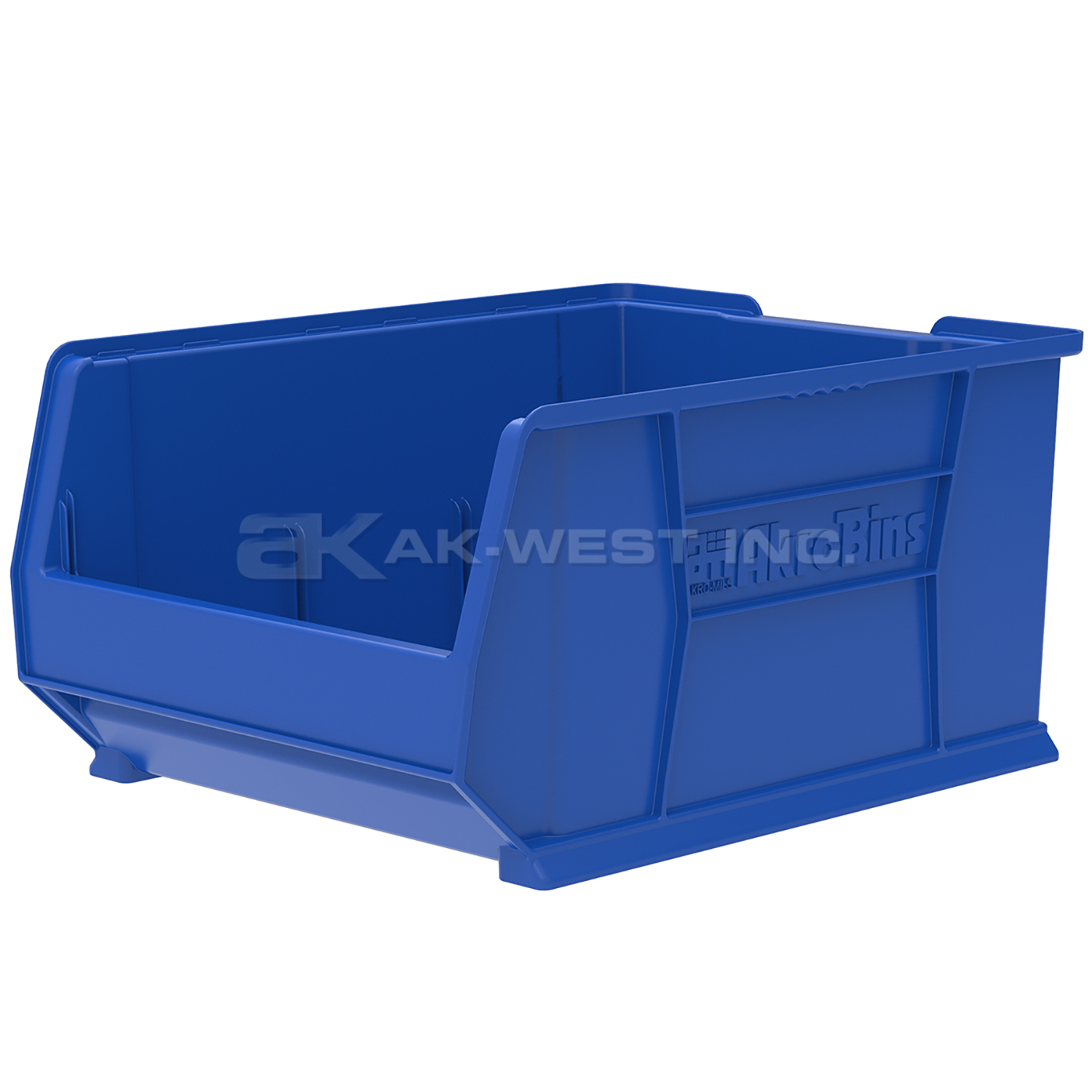 Blue, 23-7/8" x 18-1/4" x 12" Stacking Shelf Bin (1 Per Carton)