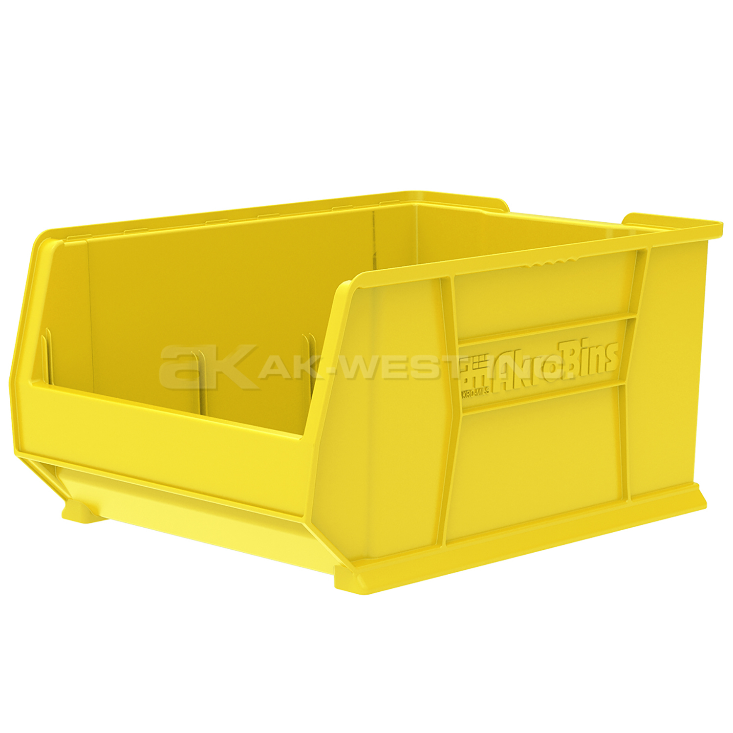 Yellow, 23-7/8" x 18-1/4" x 12" Stacking Shelf Bin (1 Per Carton)