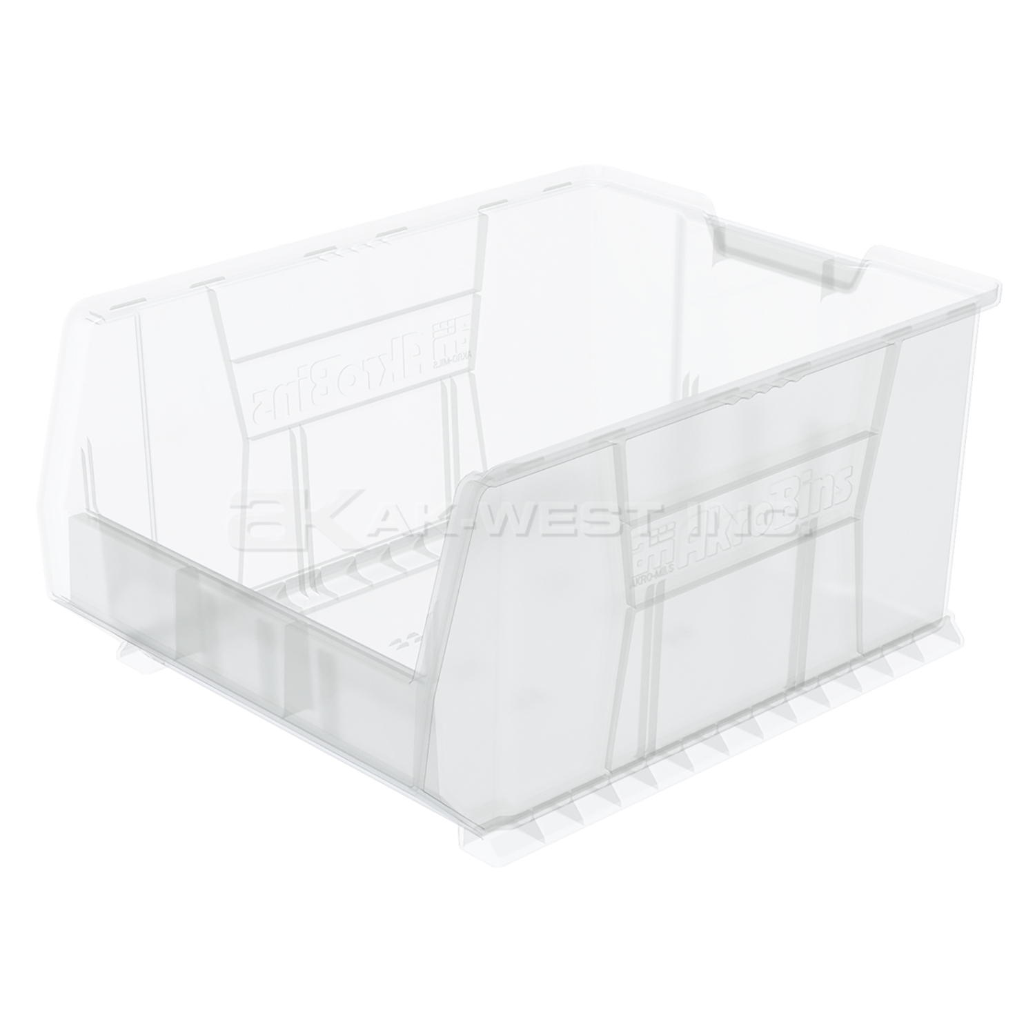 Clear, 23-7/8" x 18-1/4" x 12" Stacking Shelf Bin (1 Per Carton)