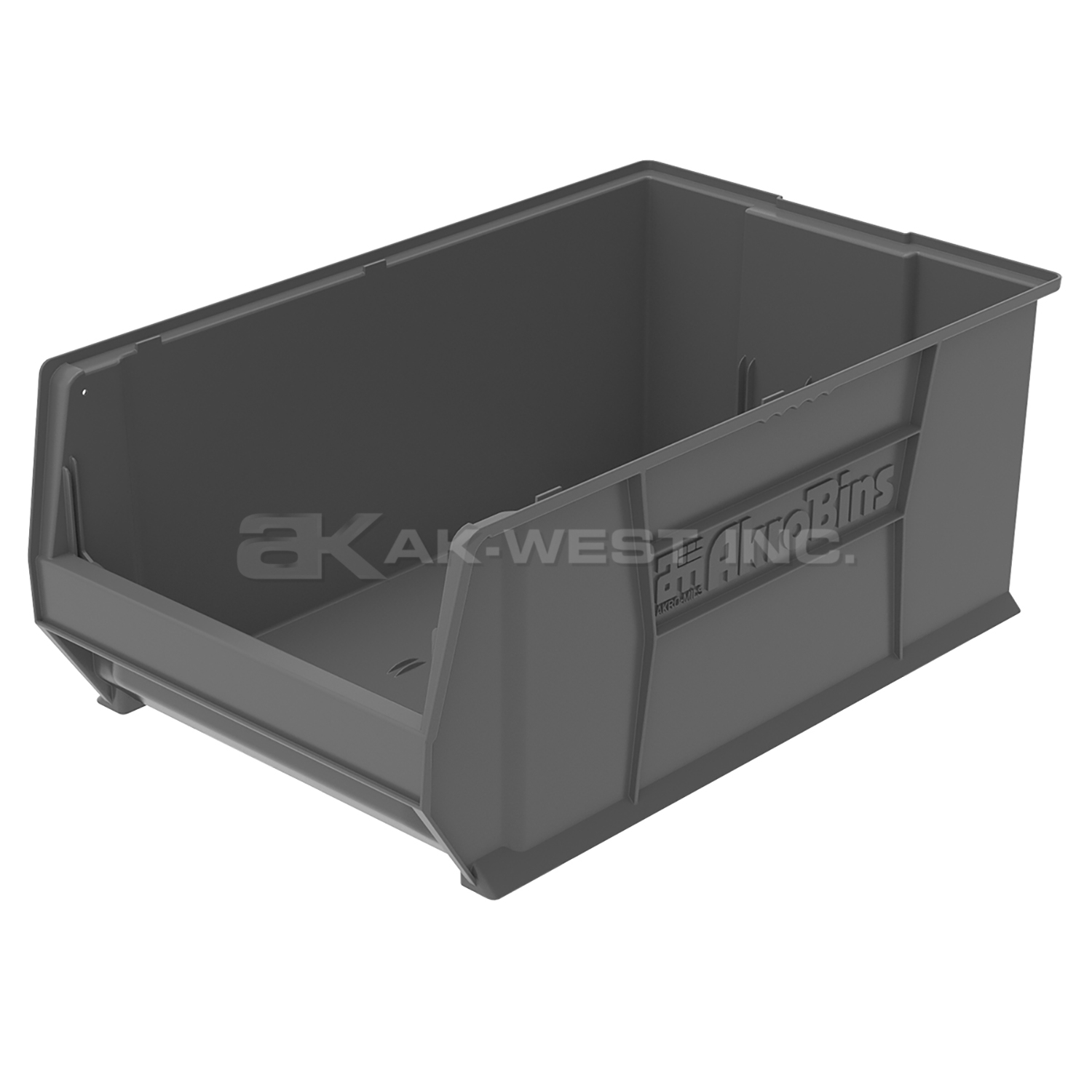 Grey, 29-1/4" x 18-3/8" x 12" Stacking Shelf Bin (1 Per Carton)