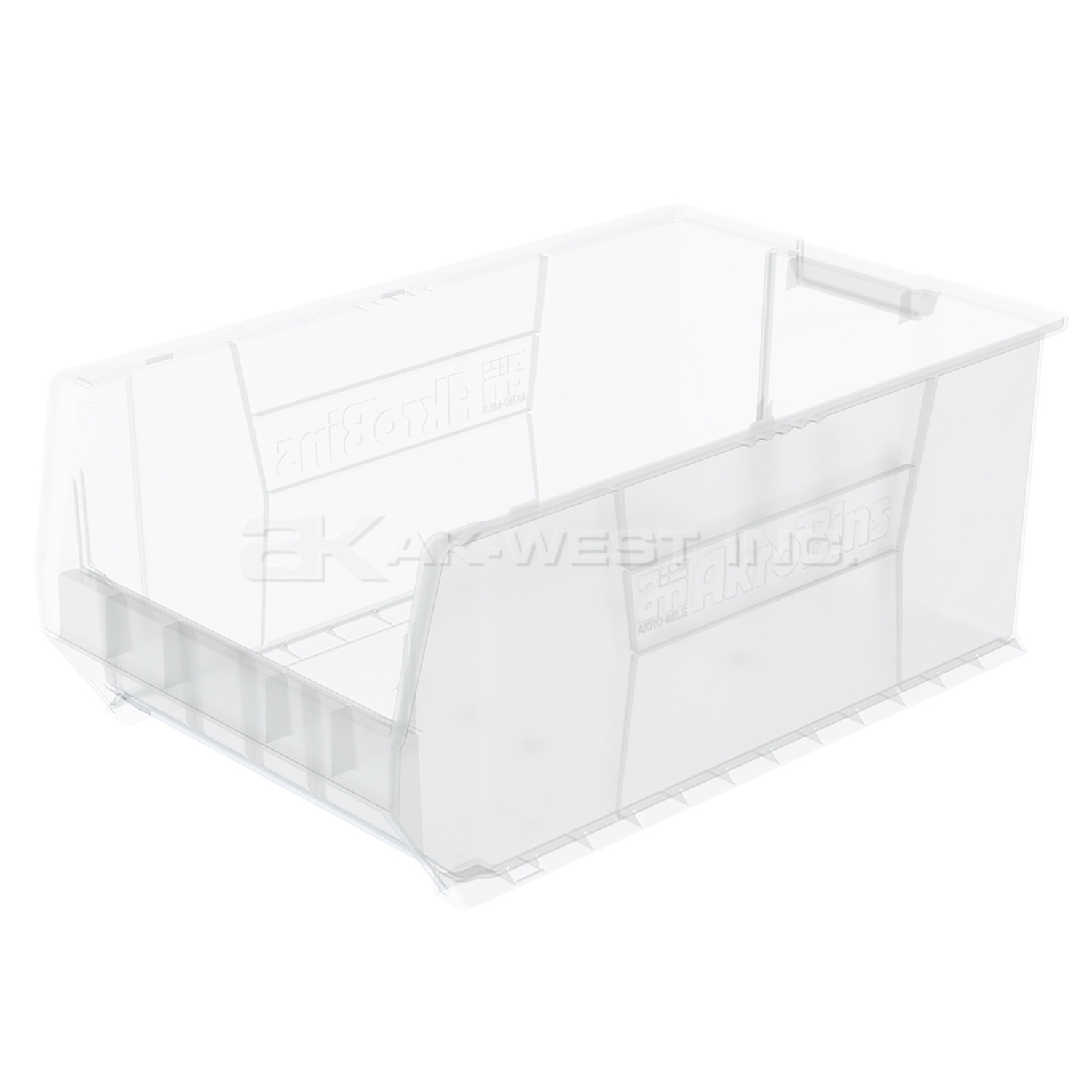 Clear, 29-1/4" x 18-3/8" x 12" Stacking Shelf Bin (1 Per Carton)