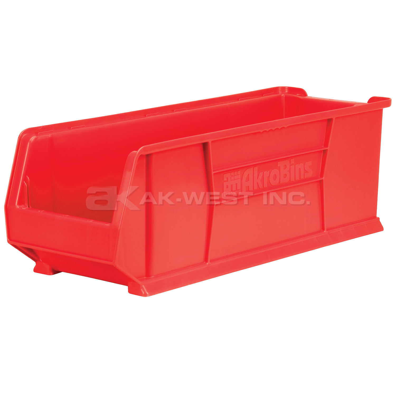 Red, 29-7/8" x 11" x 10" Stacking Shelf Bin (4 Per Carton)