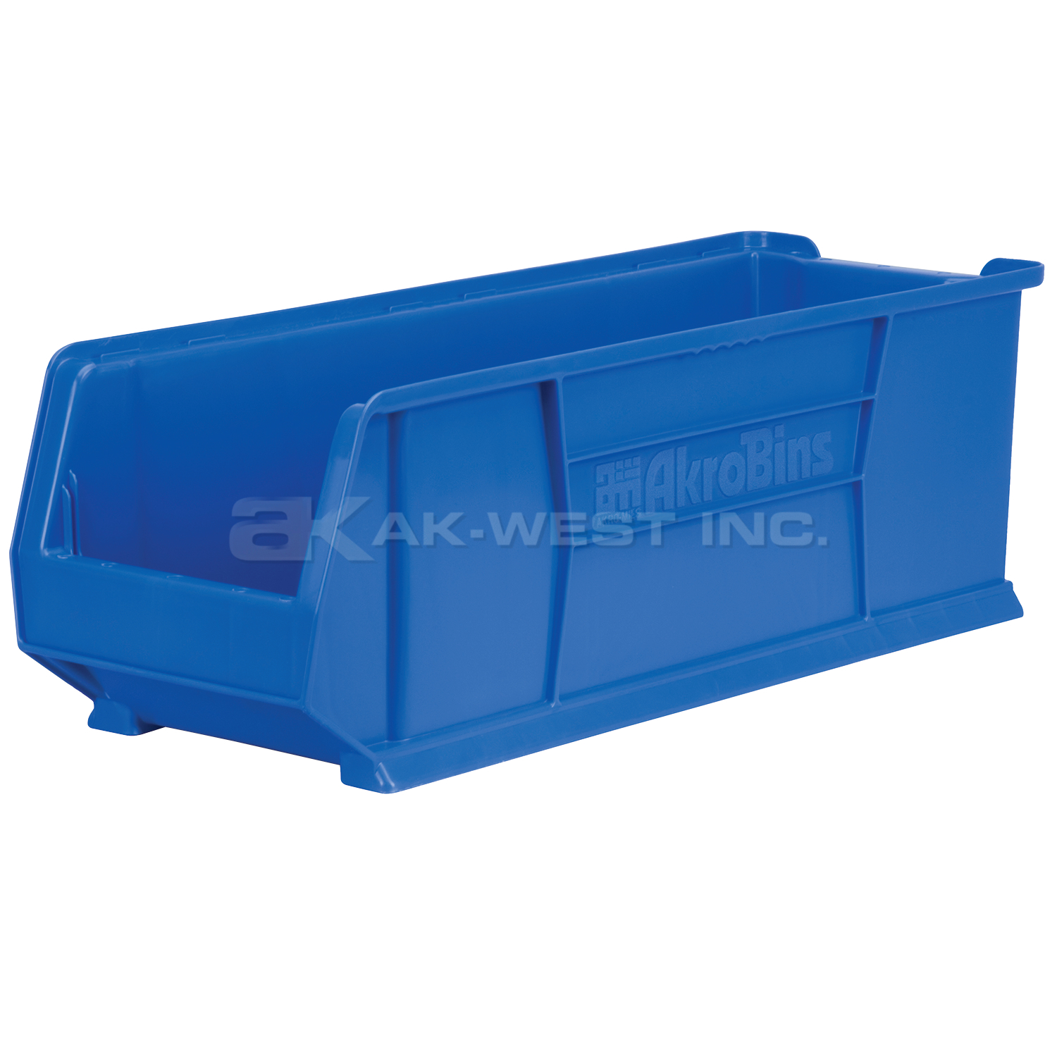 Blue, 29-7/8" x 11" x 10" Stacking Shelf Bin (4 Per Carton)