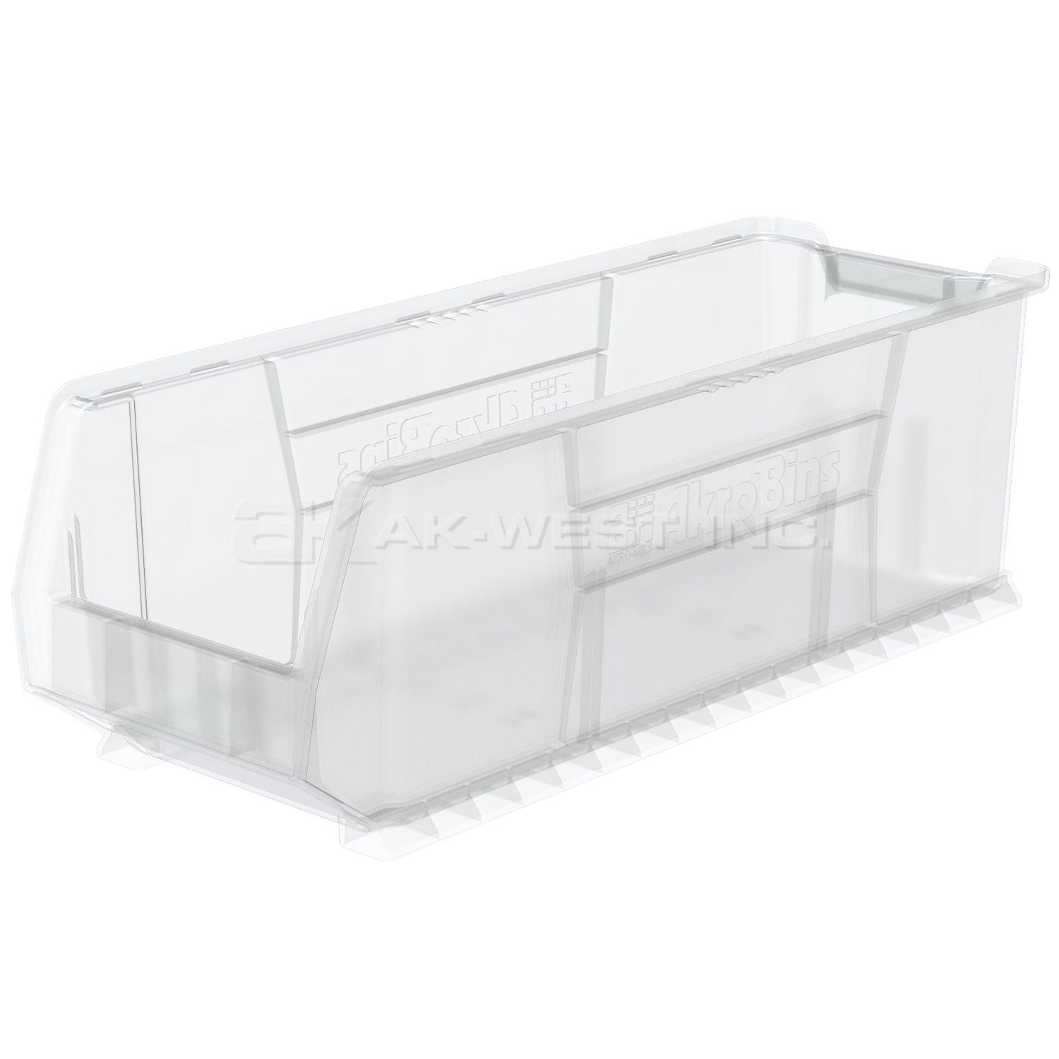 Clear, 29-7/8" x 11" x 10" Stacking Shelf Bin (4 Per Carton)