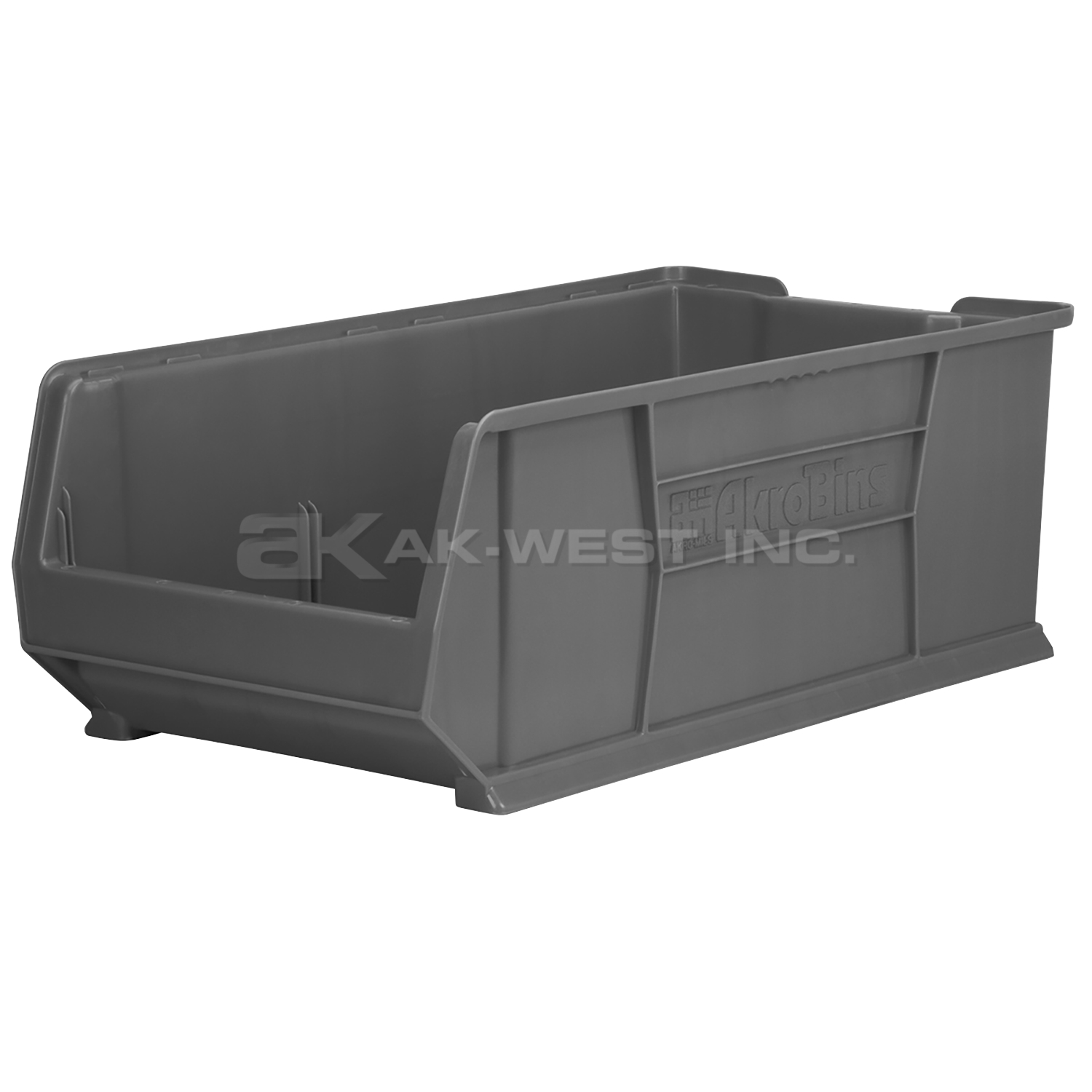 Grey, 29-7/8" x 16-1/2" x 11" Stacking Shelf Bin (1 Per Carton)