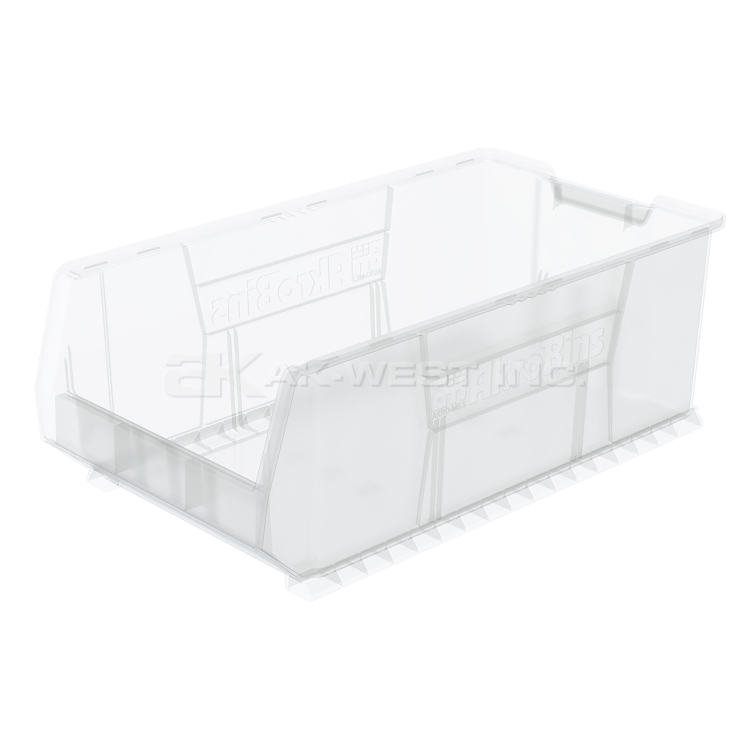 Clear, 29-7/8" x 16-1/2" x 11" Stacking Shelf Bin (1 Per Carton)