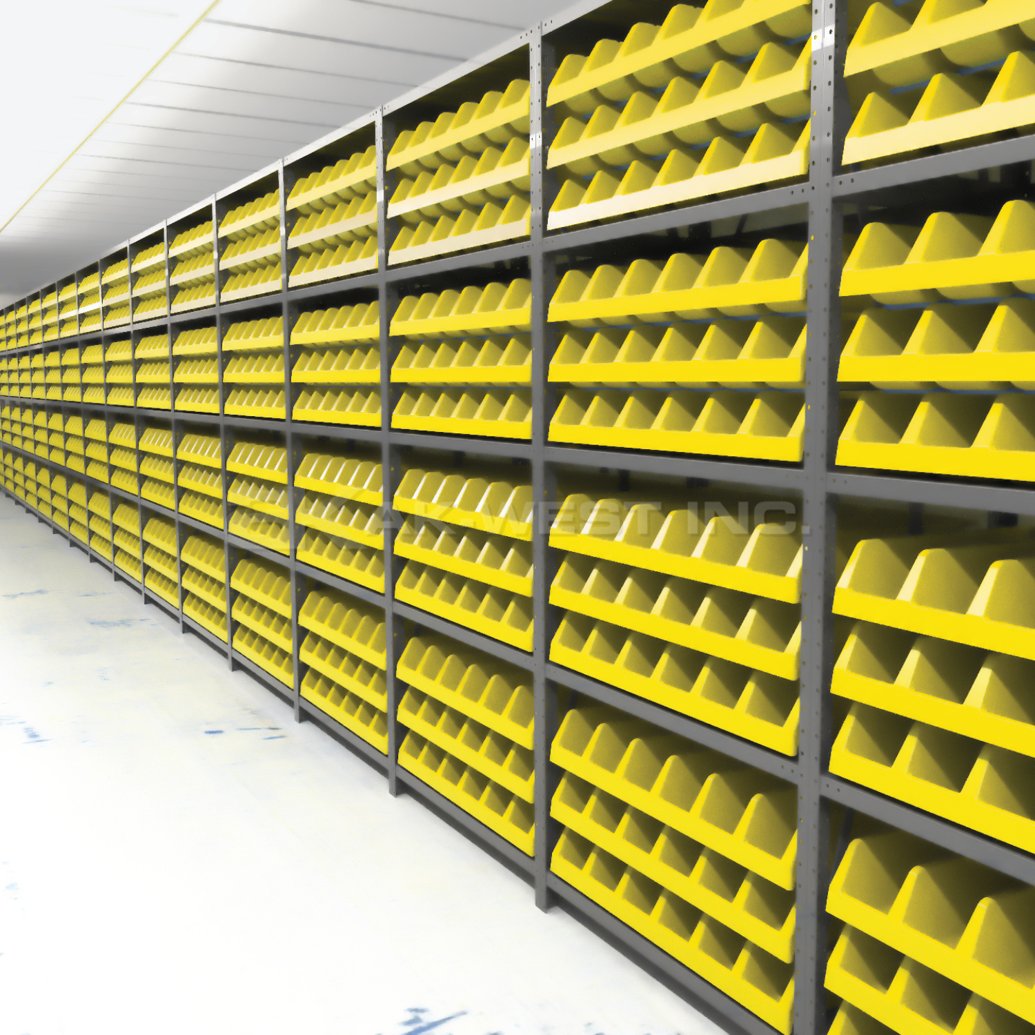 Yellow, 33" x 12" x 5" Systems Bin (5 Per Carton)