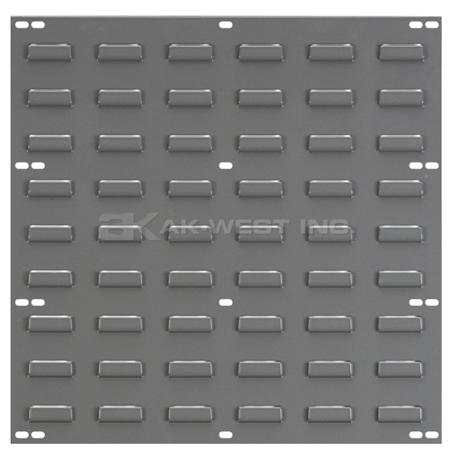 Grey, 19" x 18" Louvered Wall Panel