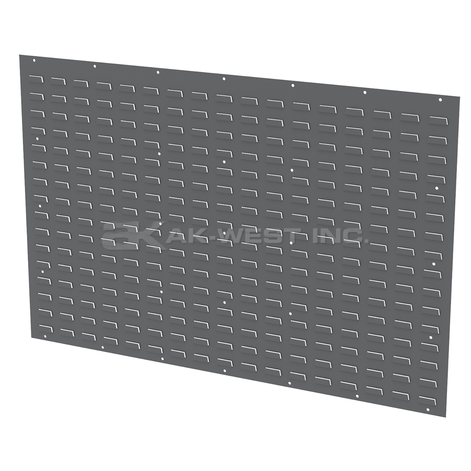 Grey, 52" x 34-1/8" Louvered Wall Panel