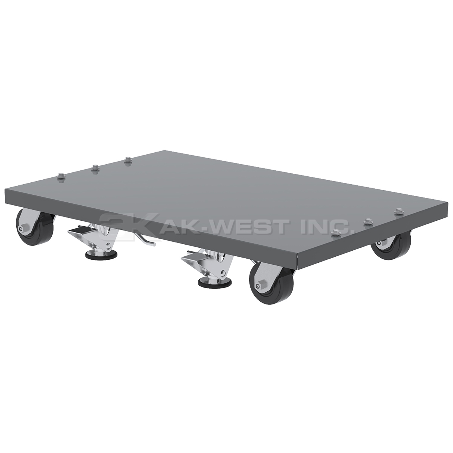 Grey, Dolly For 30661 Louvered Floor Rack