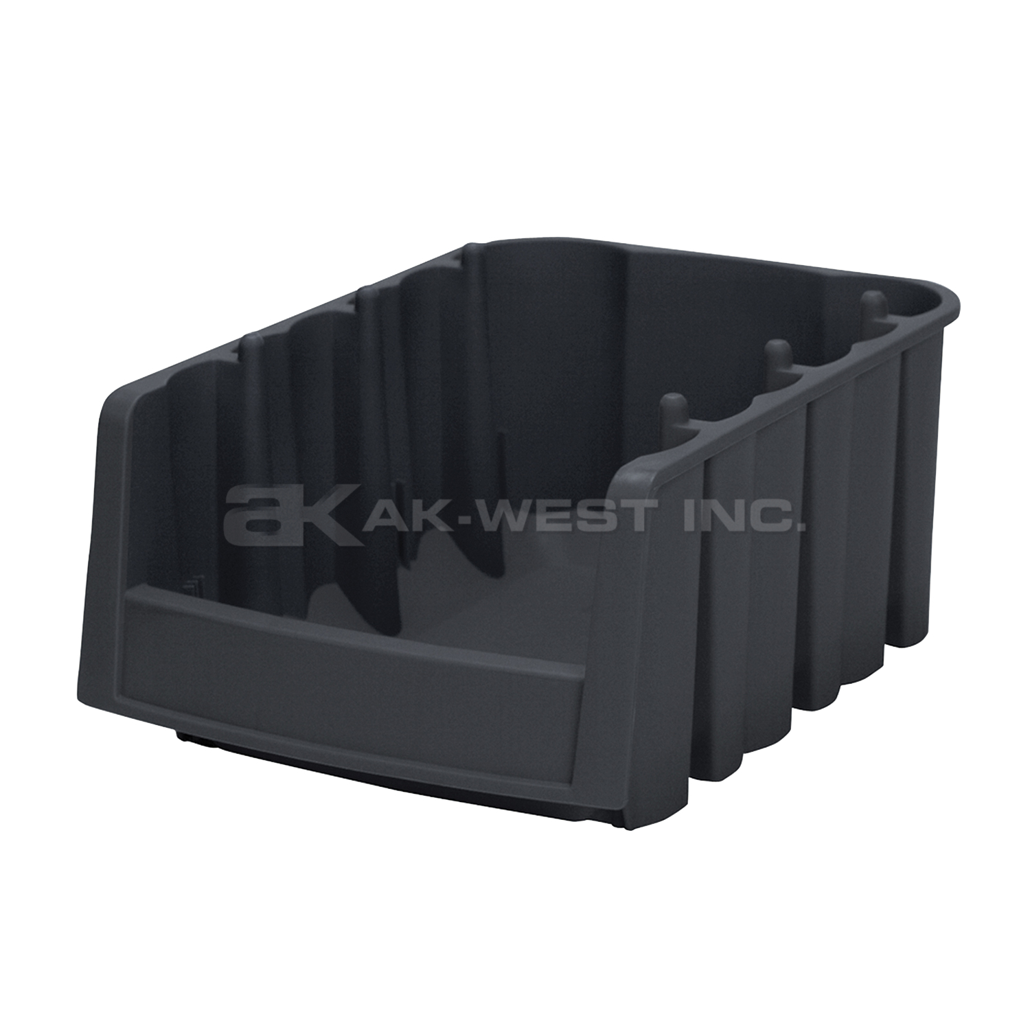 Black, 17-7/8" x 6-5/8" x 7" Economy Bin (10 Per Carton)