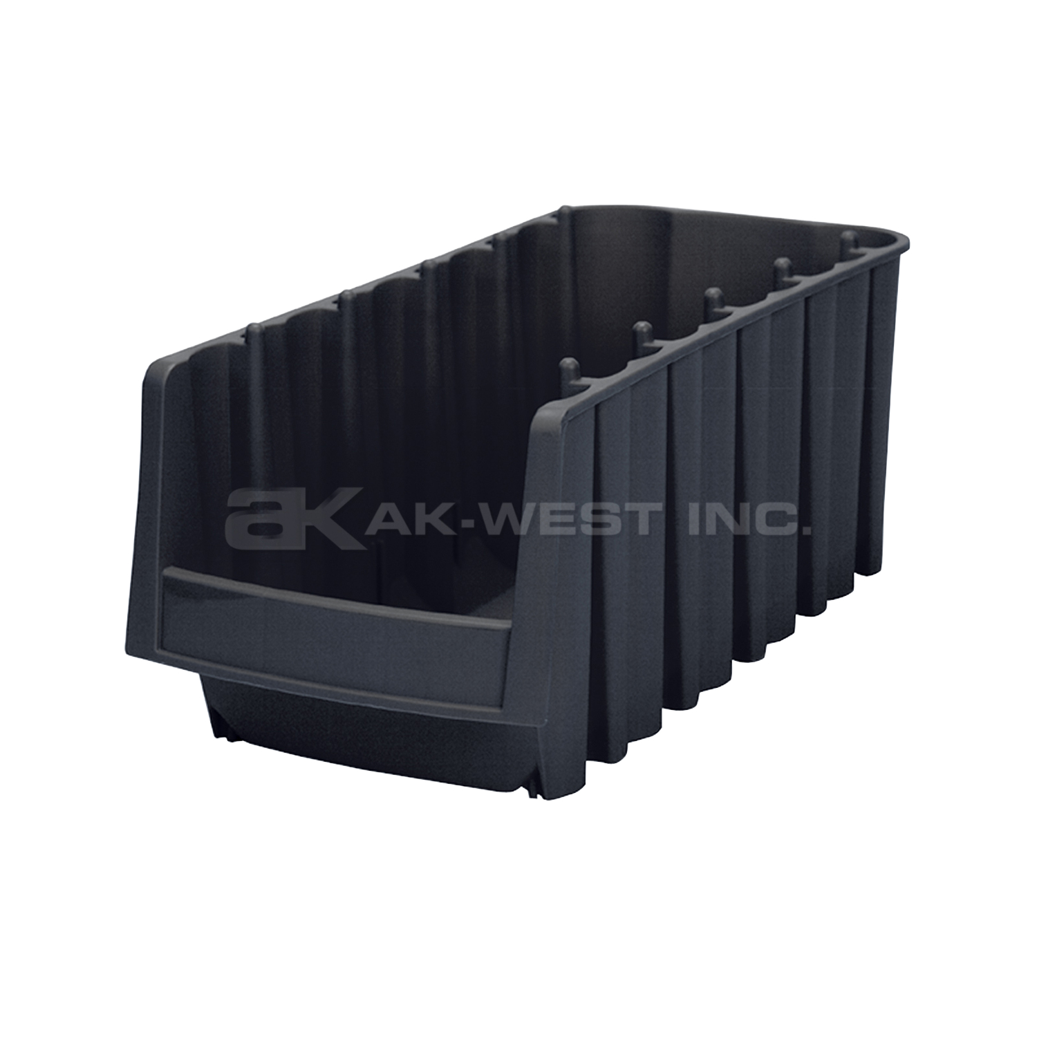 Black, 17-7/8" x 8-3/8" x 7" Economy Bin (8 Per Carton)