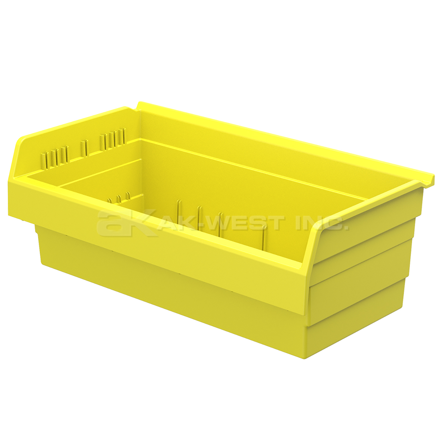 Yellow, 11-5/8" x 22-1/2" x 8" Shelf Bin (4 Per Carton)