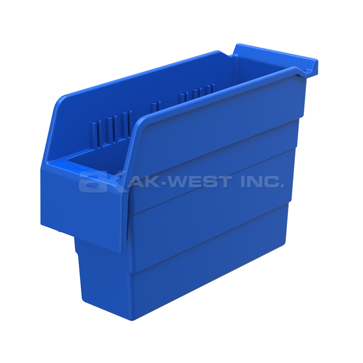 Blue, 11-5/8" x 4-1/8" x 8" Shelf Bin (16 Per Carton)