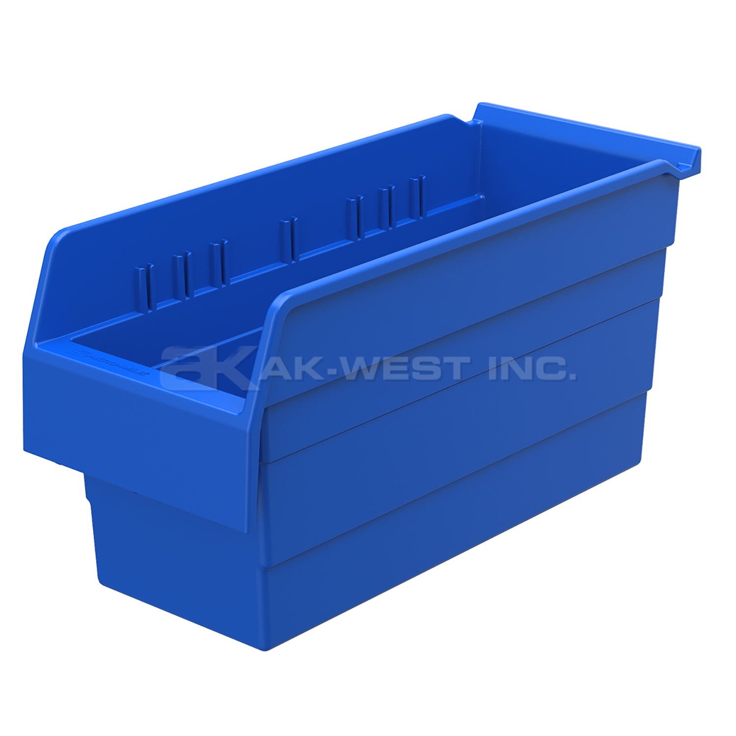 Blue, 15-5/8" x 6-5/8" x 8" Shelf Bin (10 Per Carton)