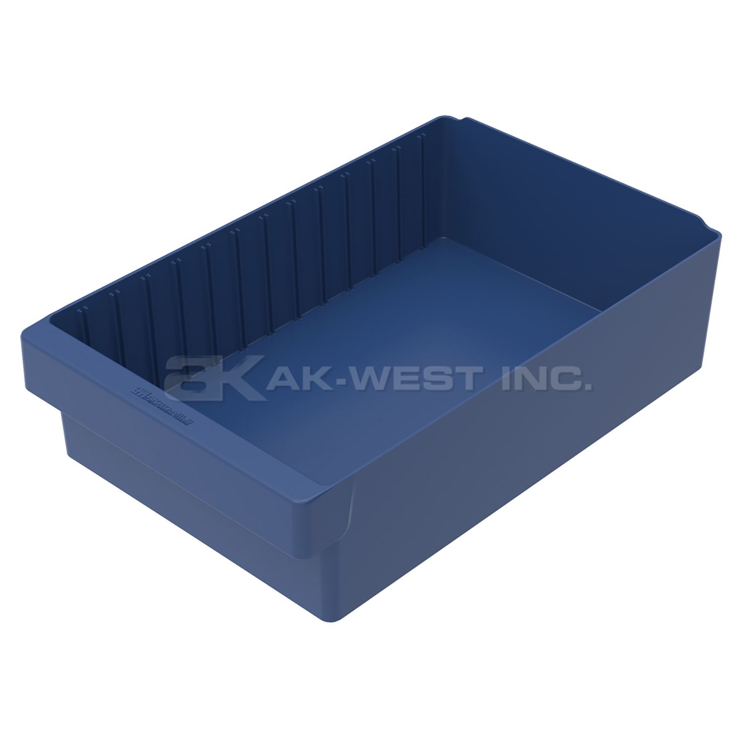 Blue, 18" x 11-1/8" x 4-5/8" Drawer Bin (4 Per Carton)