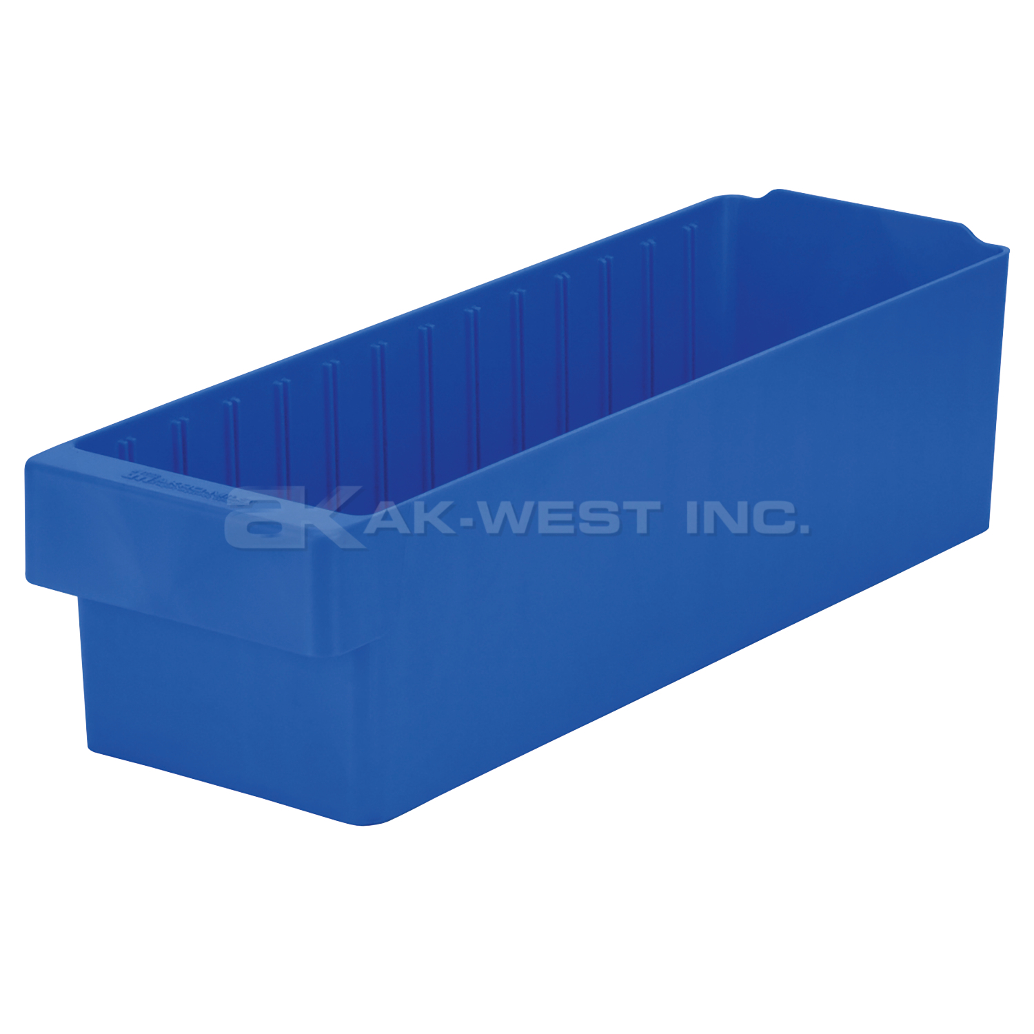 Blue, 18" x 5-9/16" x 4-5/8" Drawer Bin (6 Per Carton)