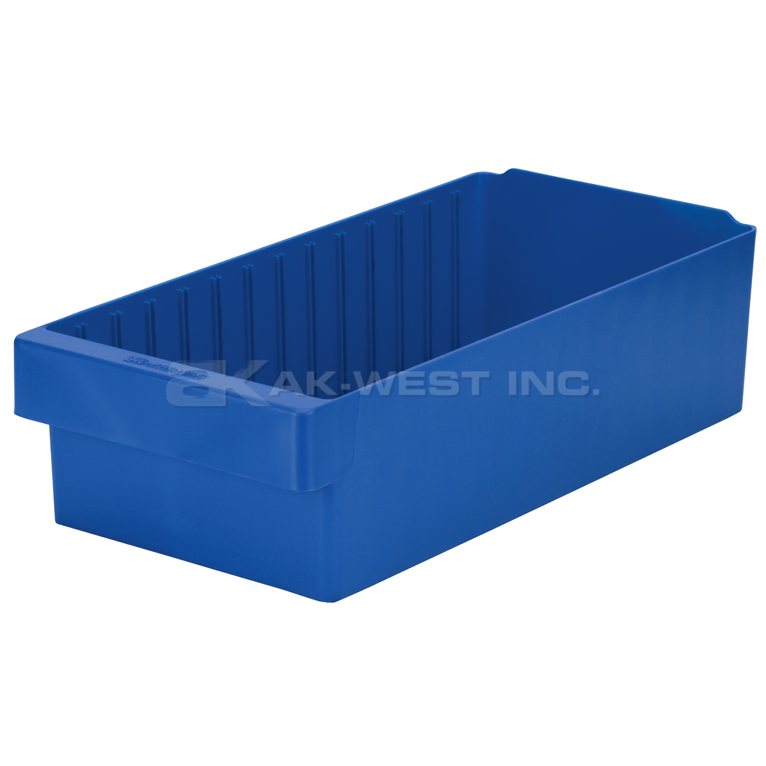 Blue, 18" x 8-3/8" x 4-5/8" Drawer Bin (4 Per Carton)