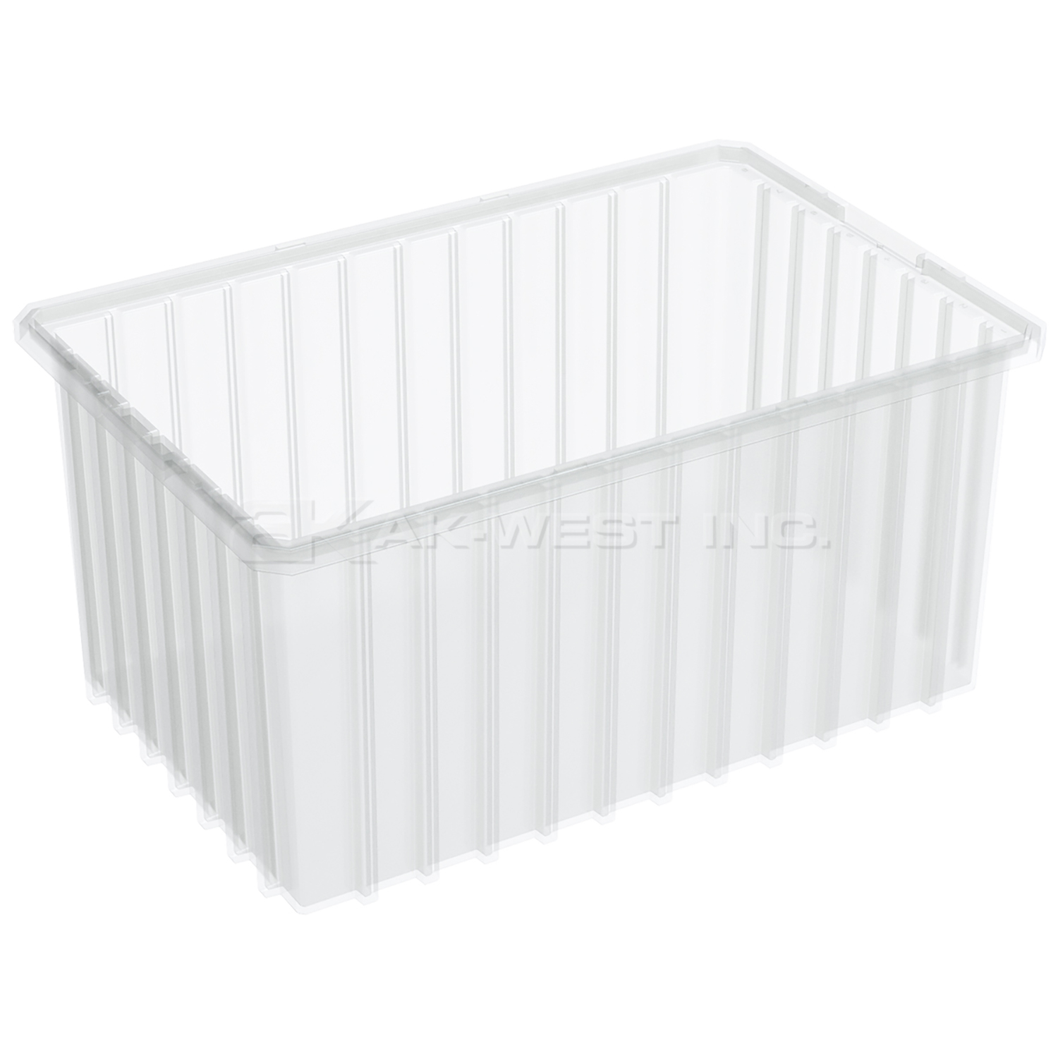 Clear, 16-1/2" x 10-7/8" x 8" Dividable Grid Container (6 Per Carton)