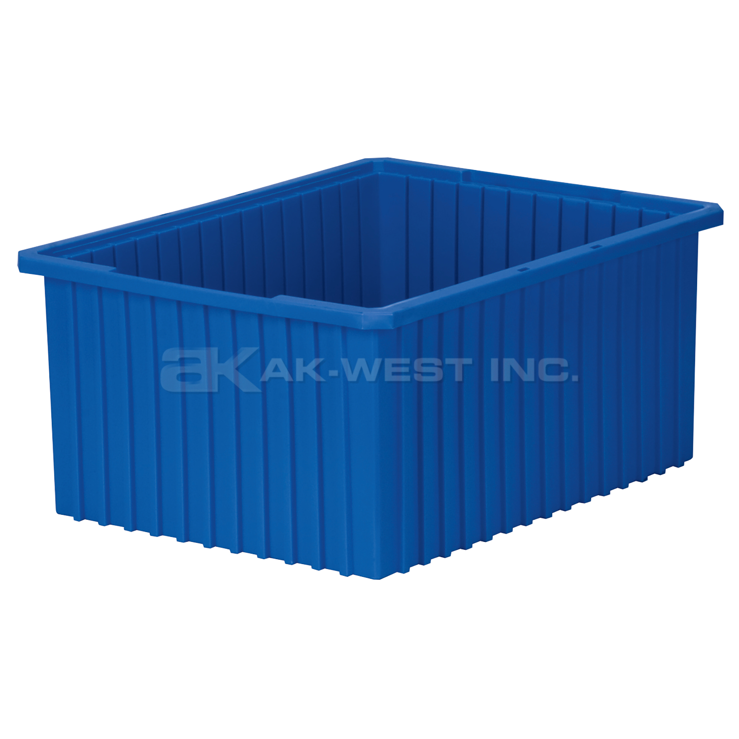 Blue, 22-3/8" x 17-3/8" x 10" Dividable Grid Container (2 Per Carton)